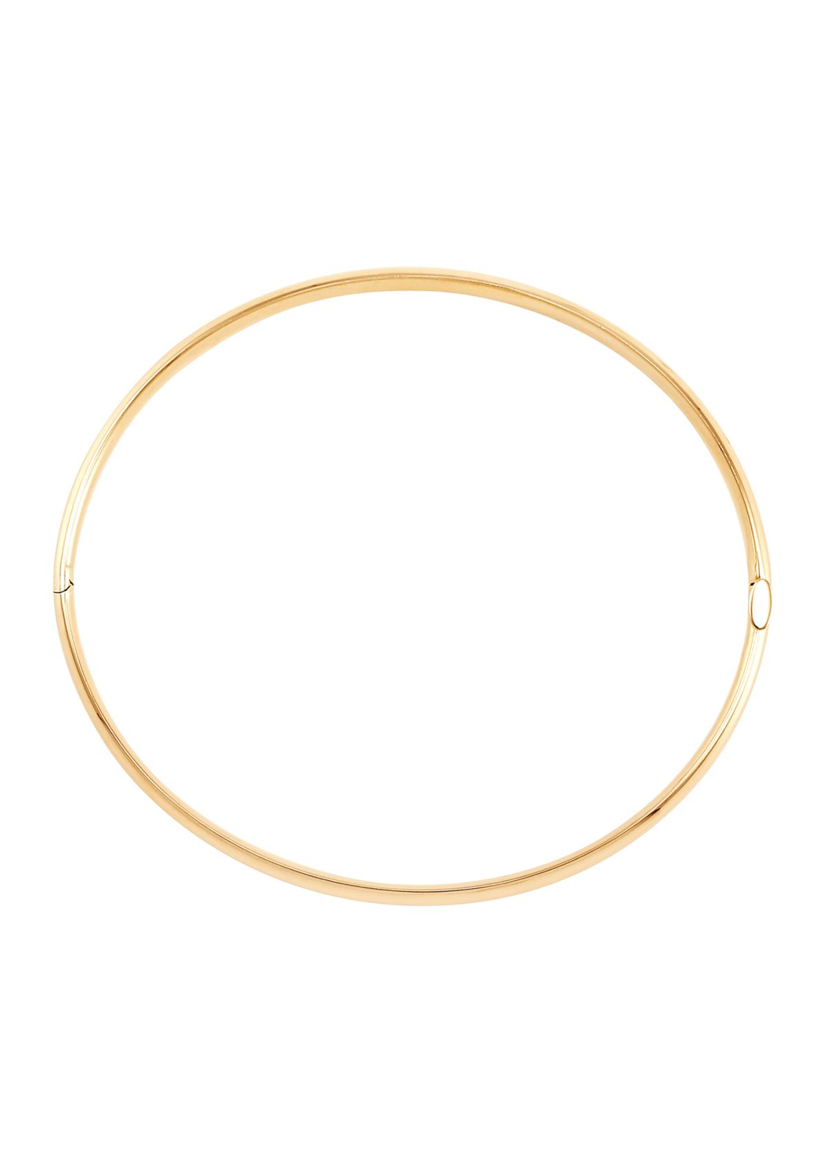 Hinge Bangle Bracelet in 10K Yellow Gold