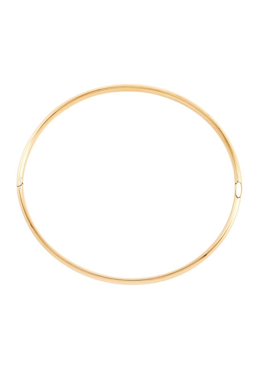 Hinge Bangle Bracelet in 10K Yellow Gold