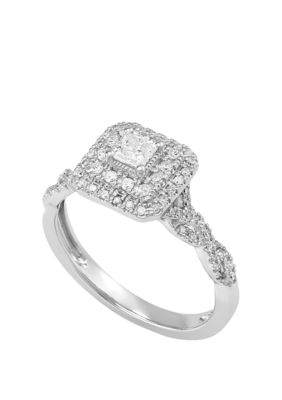 1/2 ct. t.w. Diamond Engagement Ring 10K White Gold