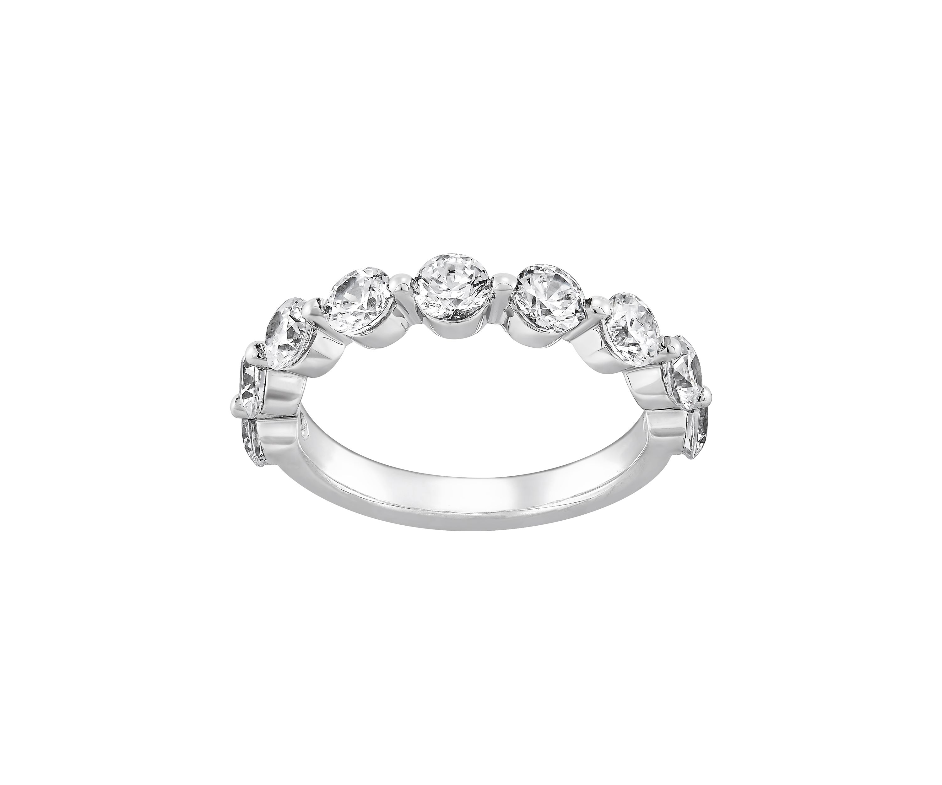 Grown With Love Lab Created 1.62 ct. t.w. Diamond Band in 14K White Gold 