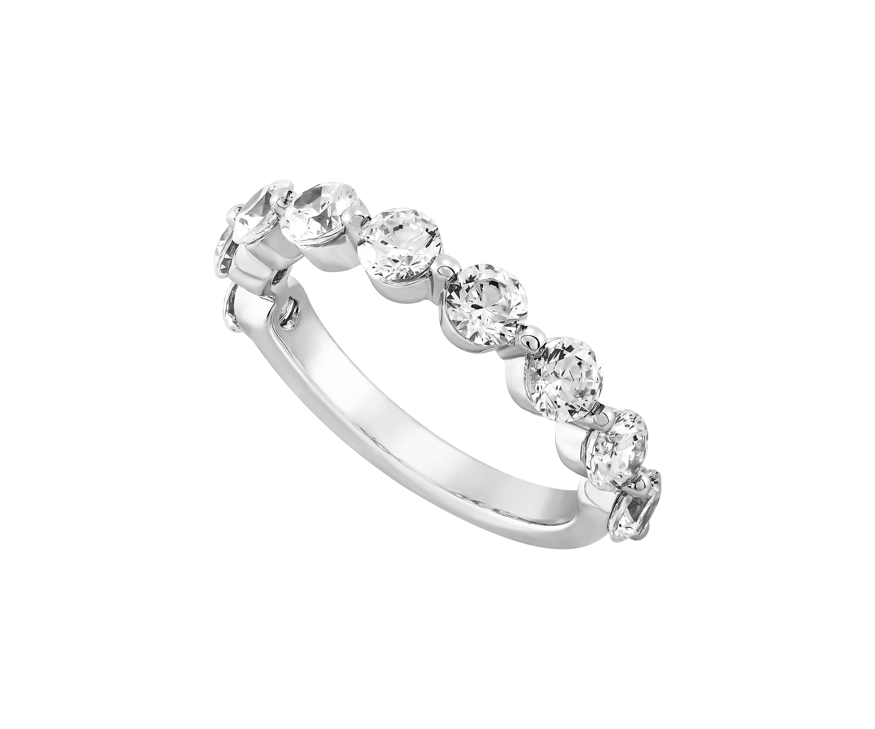 Grown With Love Lab Created 1.62 ct. t.w. Diamond Band in 14K White Gold 