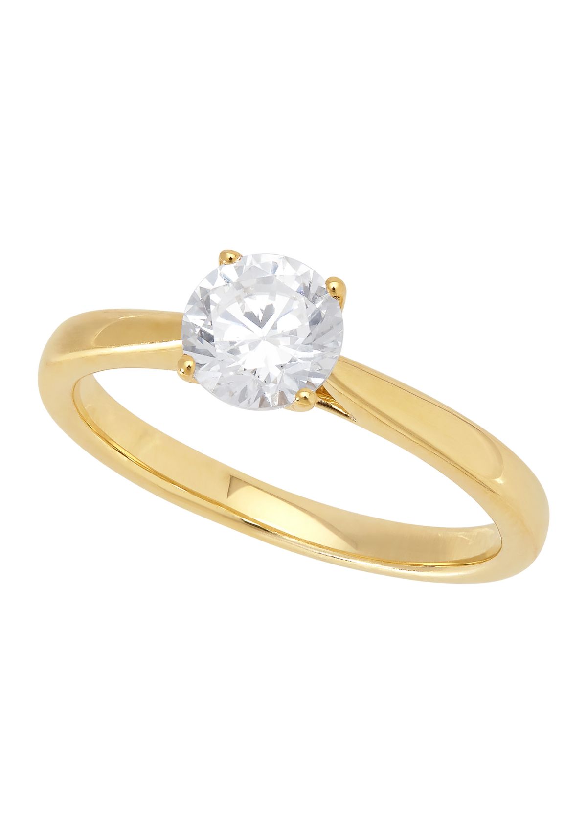 Grown With Love 3/4 ct. t.w. Lab Grown Diamond Solitaire Ring in 14K Yellow Gold