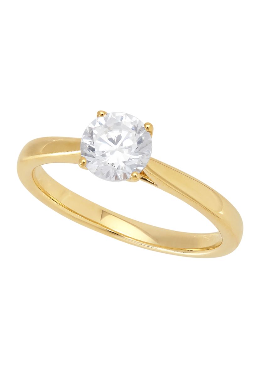 Grown With Love 3/4 ct. t.w. Lab Grown Diamond Solitaire Ring in 14K Yellow Gold