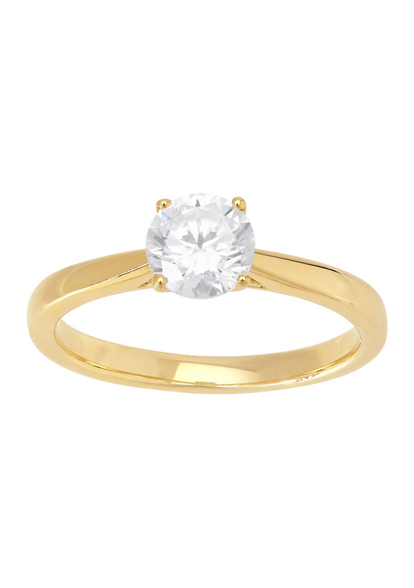 Grown With Love 3/4 ct. t.w. Lab Grown Diamond Solitaire Ring in 14K Yellow Gold