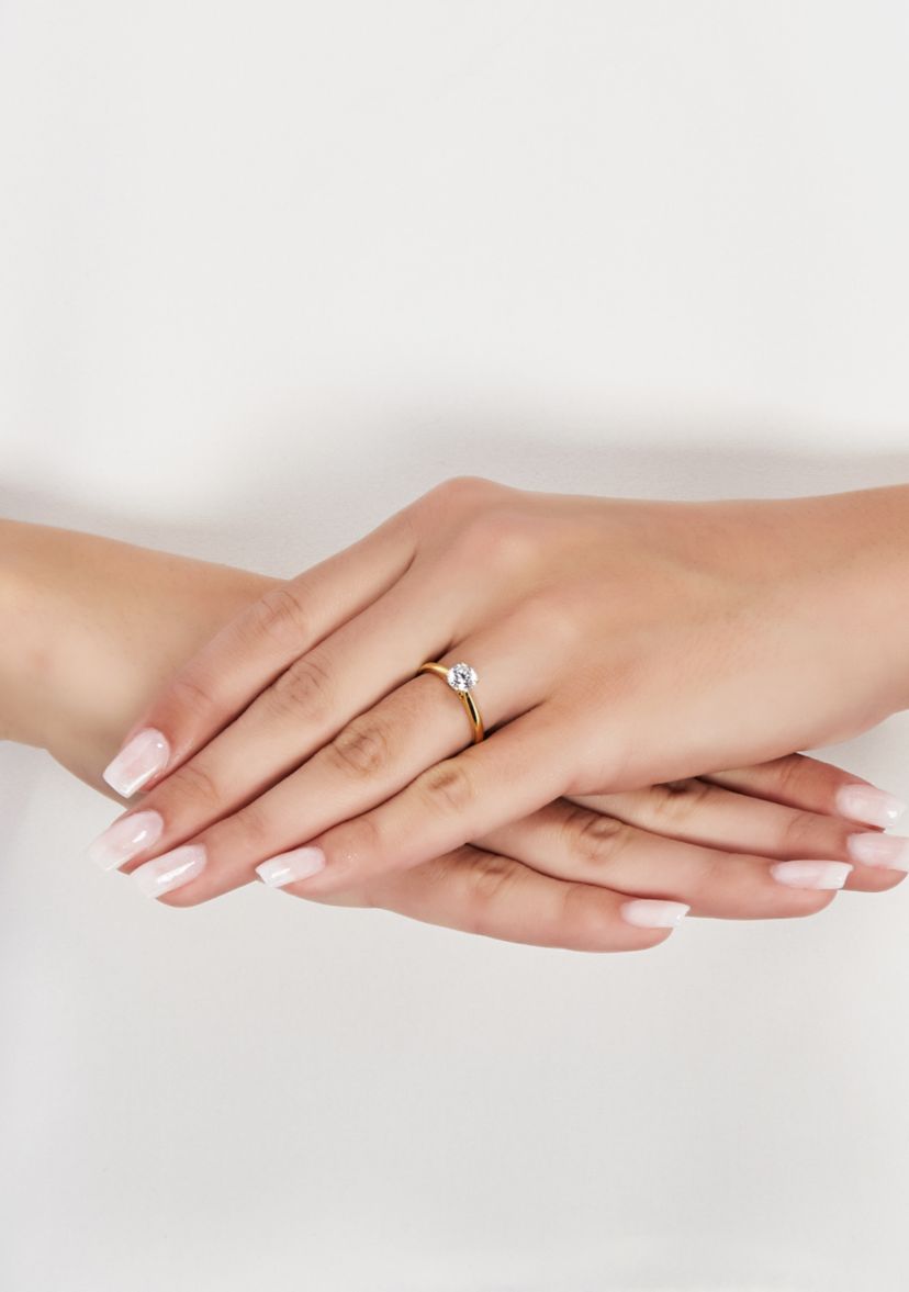 Grown With Love 3/4 ct. t.w. Lab Grown Diamond Solitaire Ring in 14K Yellow Gold