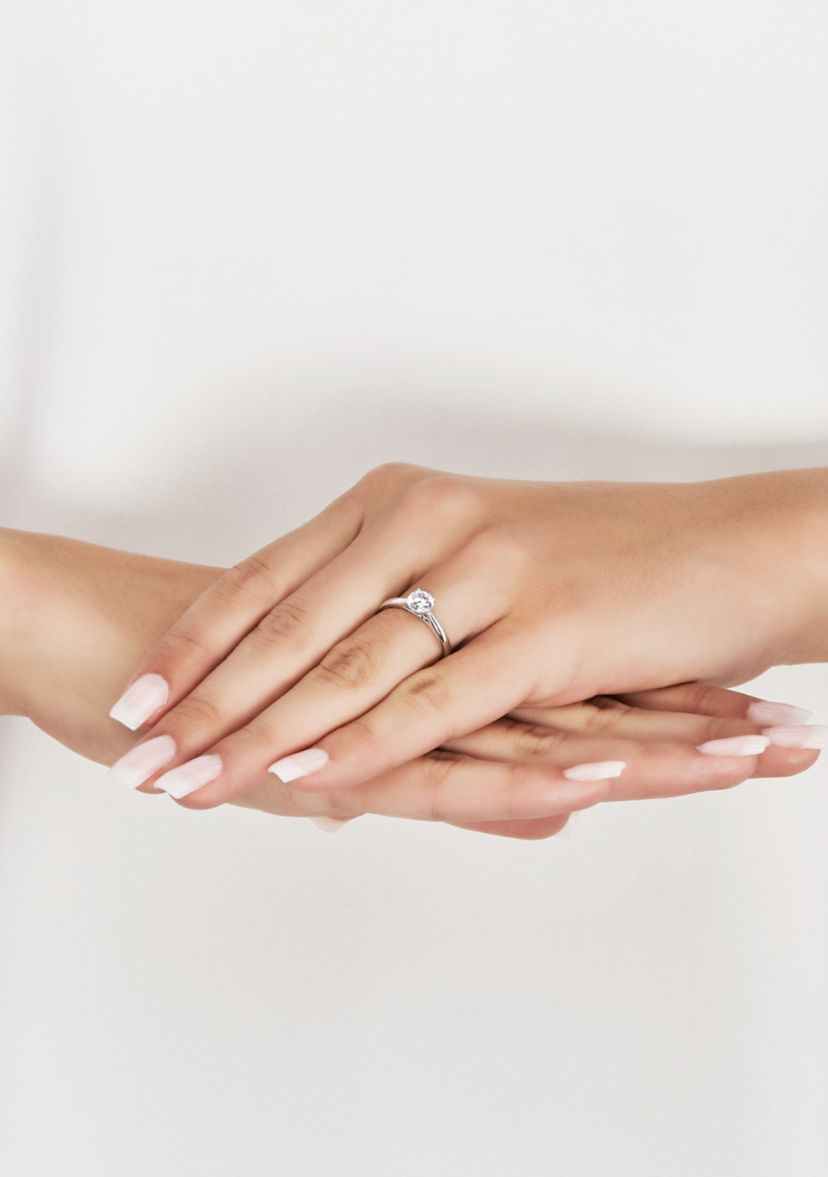 Grown With Love 3/4 ct. t.w. Lab Grown Diamond Solitaire Ring in 14K White Gold