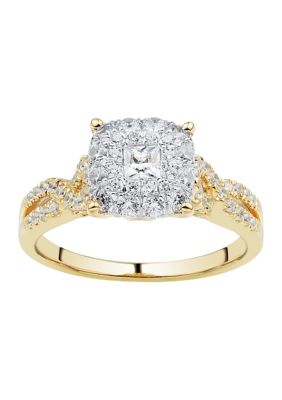 Belk & Co 3/4 ct. t.w. Diamond Ring in 10K Yellow and White Gold, 7