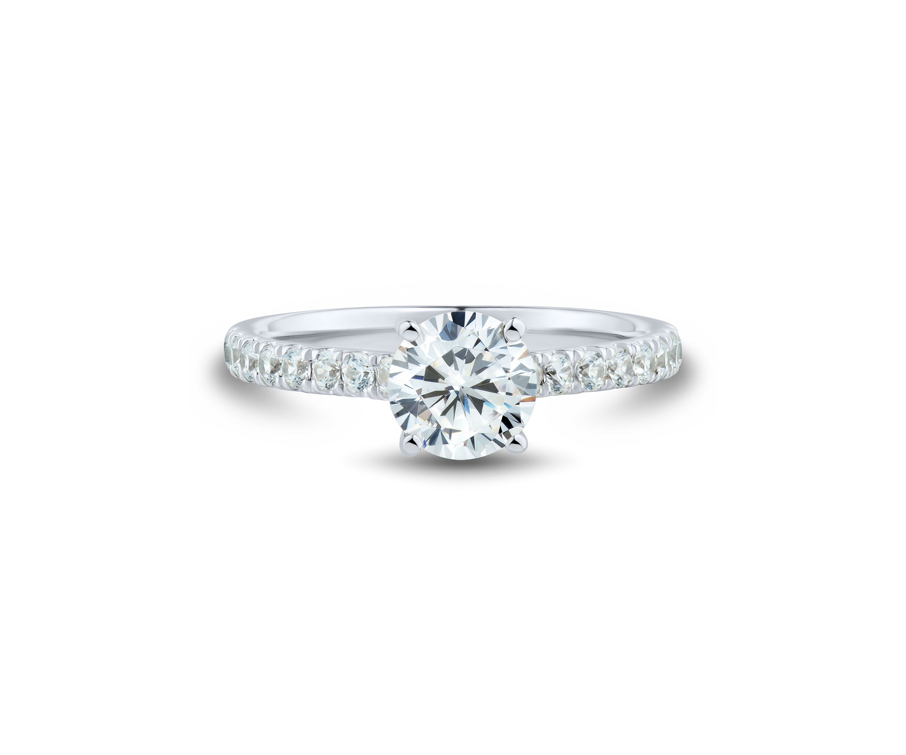 Lab Created 1.33 ct. t.w. Diamond Ring in 14K White Gold