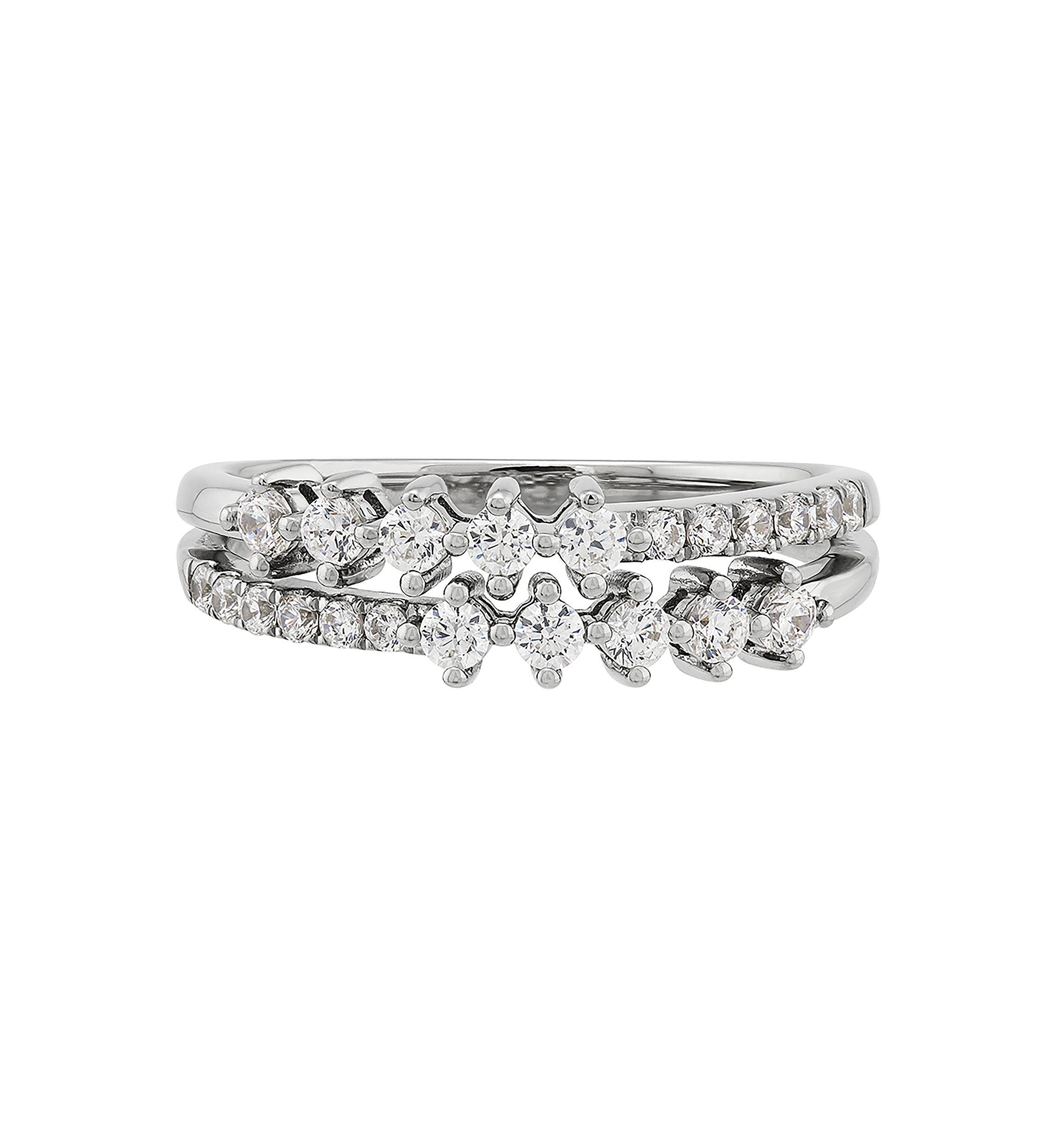 1/2 ct. t.w. Lab Grown Diamond Ring in Sterling Silver