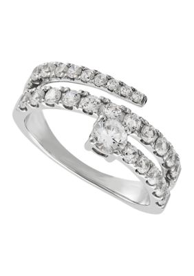 Belk & Co 1.25 ct. t.w. Lab Grown Diamond Ring in 10K White Gold, 7