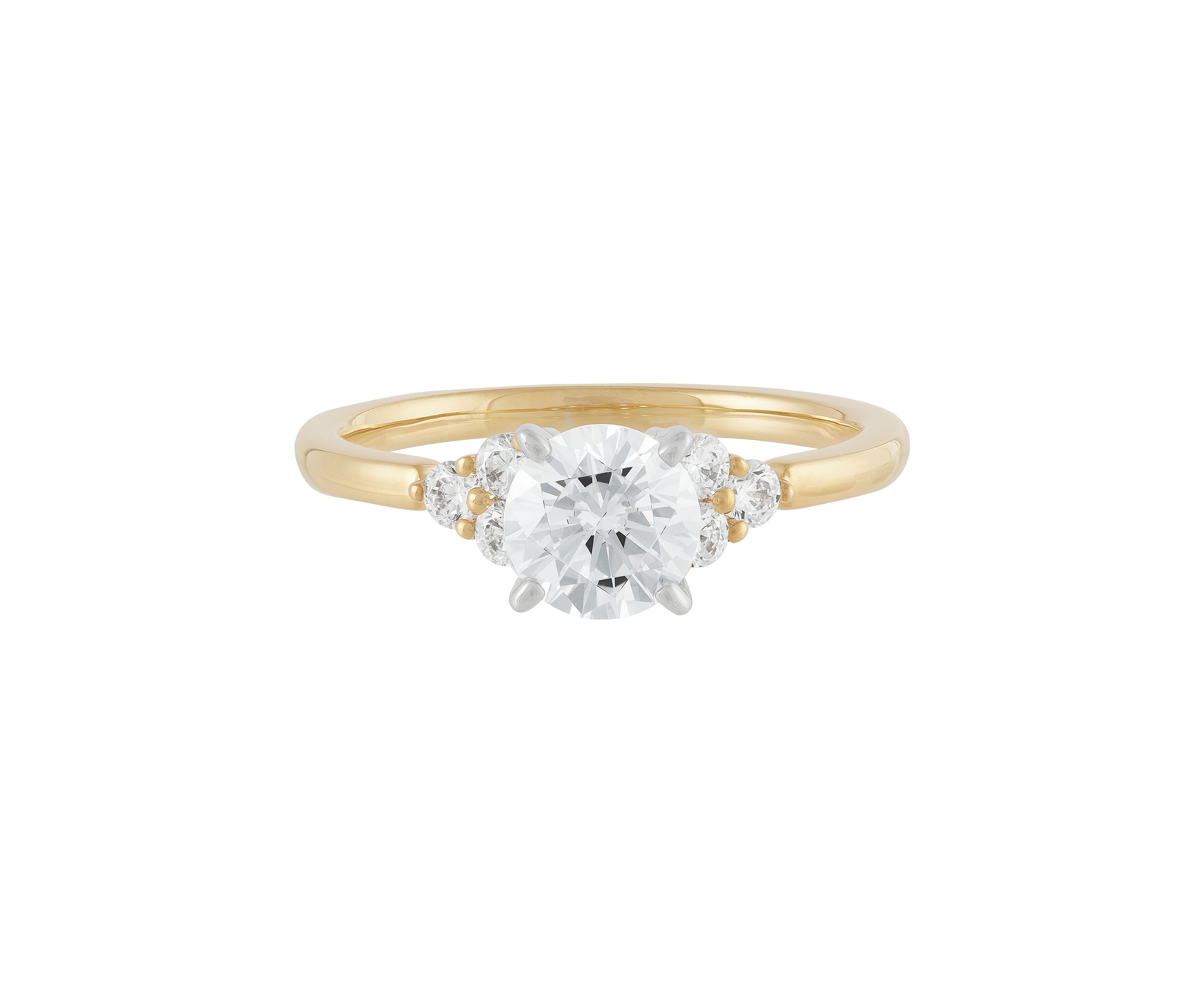 Lab Created 1.25 ct. t.w. Diamond Ring in 14K Yellow and White Gold