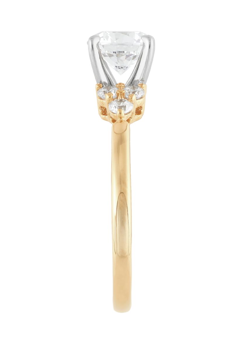 Lab Created 1.25 ct. t.w. Diamond Ring in 14K Yellow and White Gold