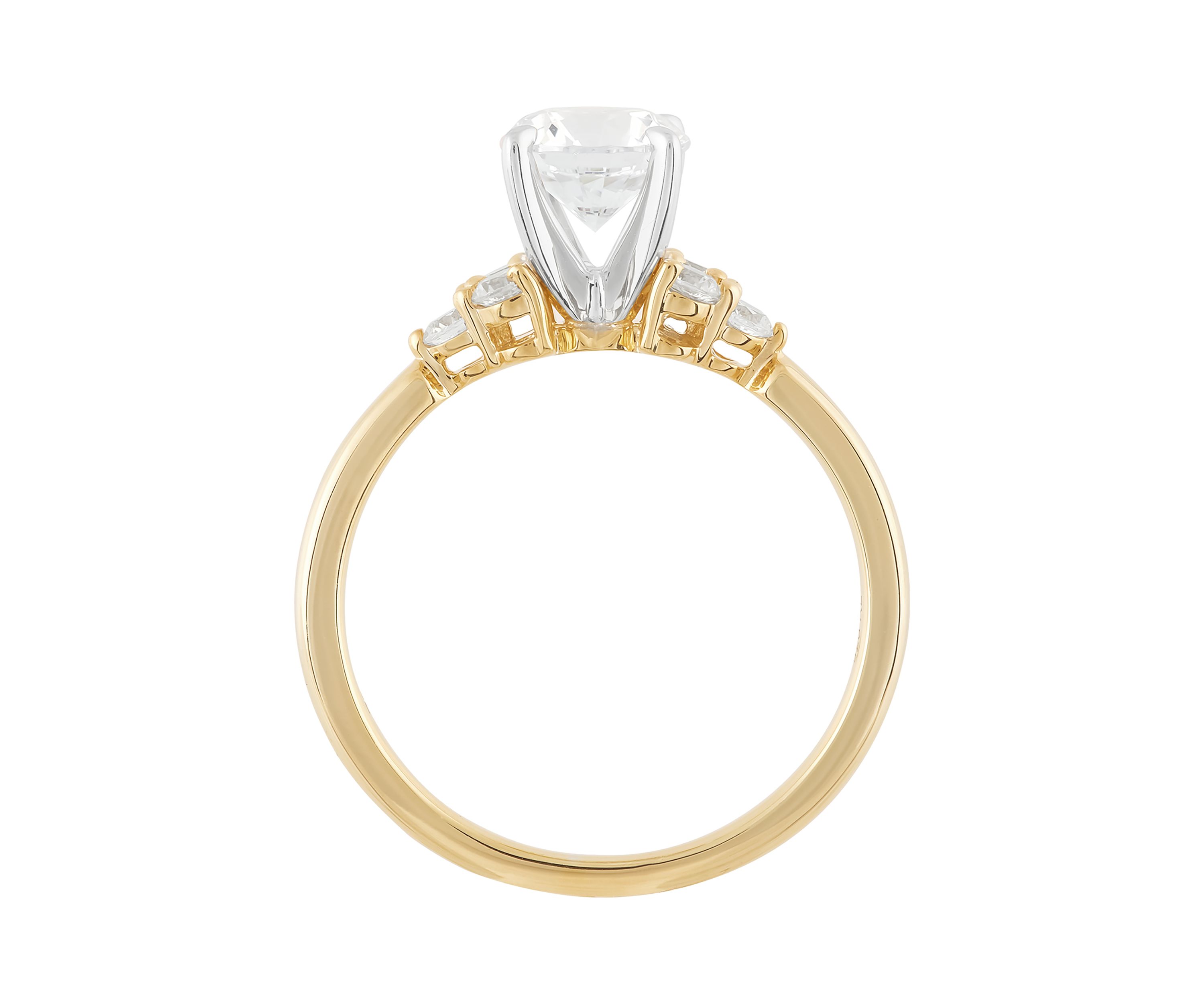 Lab Created 1.25 ct. t.w. Diamond Ring in 14K Yellow and White Gold