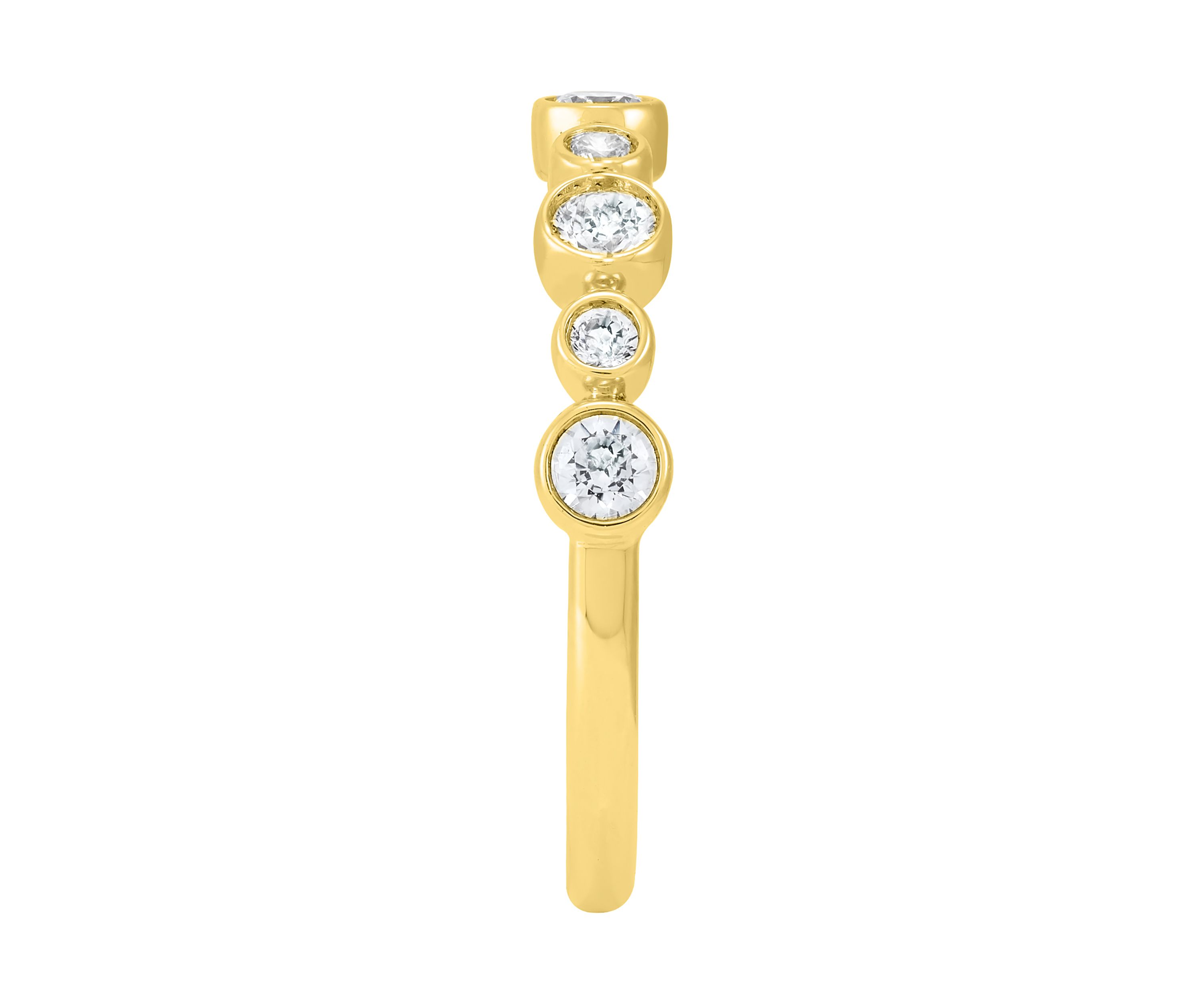 1/2 ct. t.w. Lab Grown Diamond Band Ring in 10K Yellow Gold