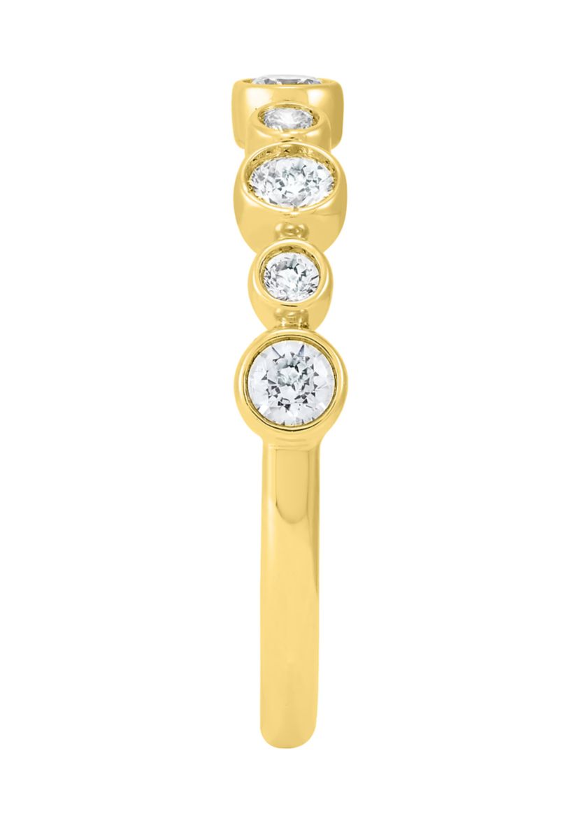1/2 ct. t.w. Lab Grown Diamond Band Ring in 10K Yellow Gold