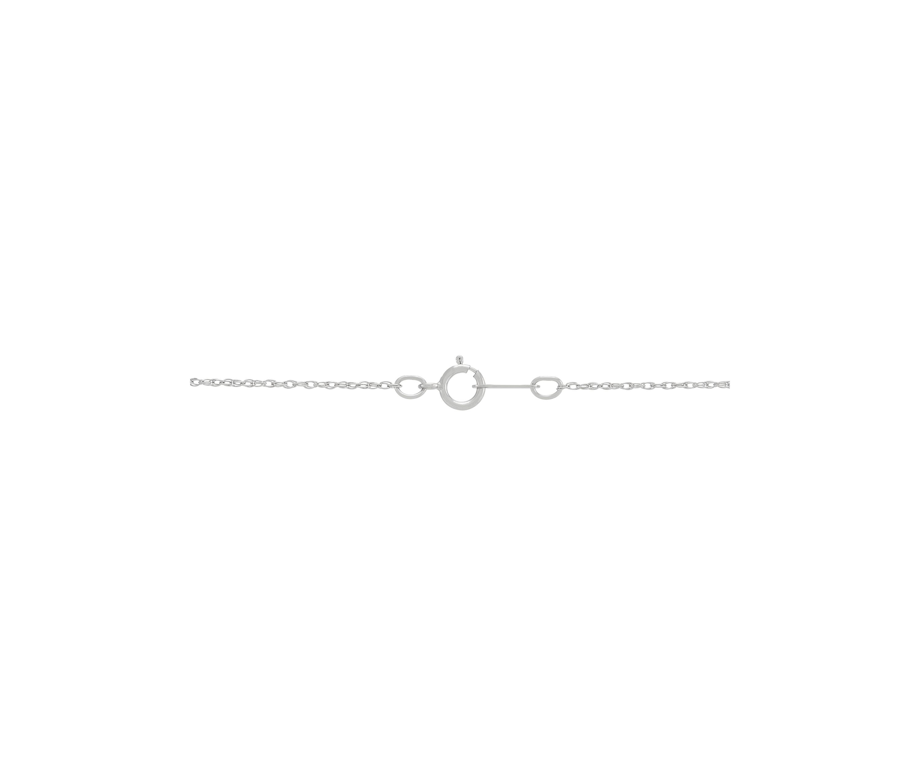 1 ct. t.w. Lab Grown Diamond Pendant with 18" Box Chain in 10K White Gold