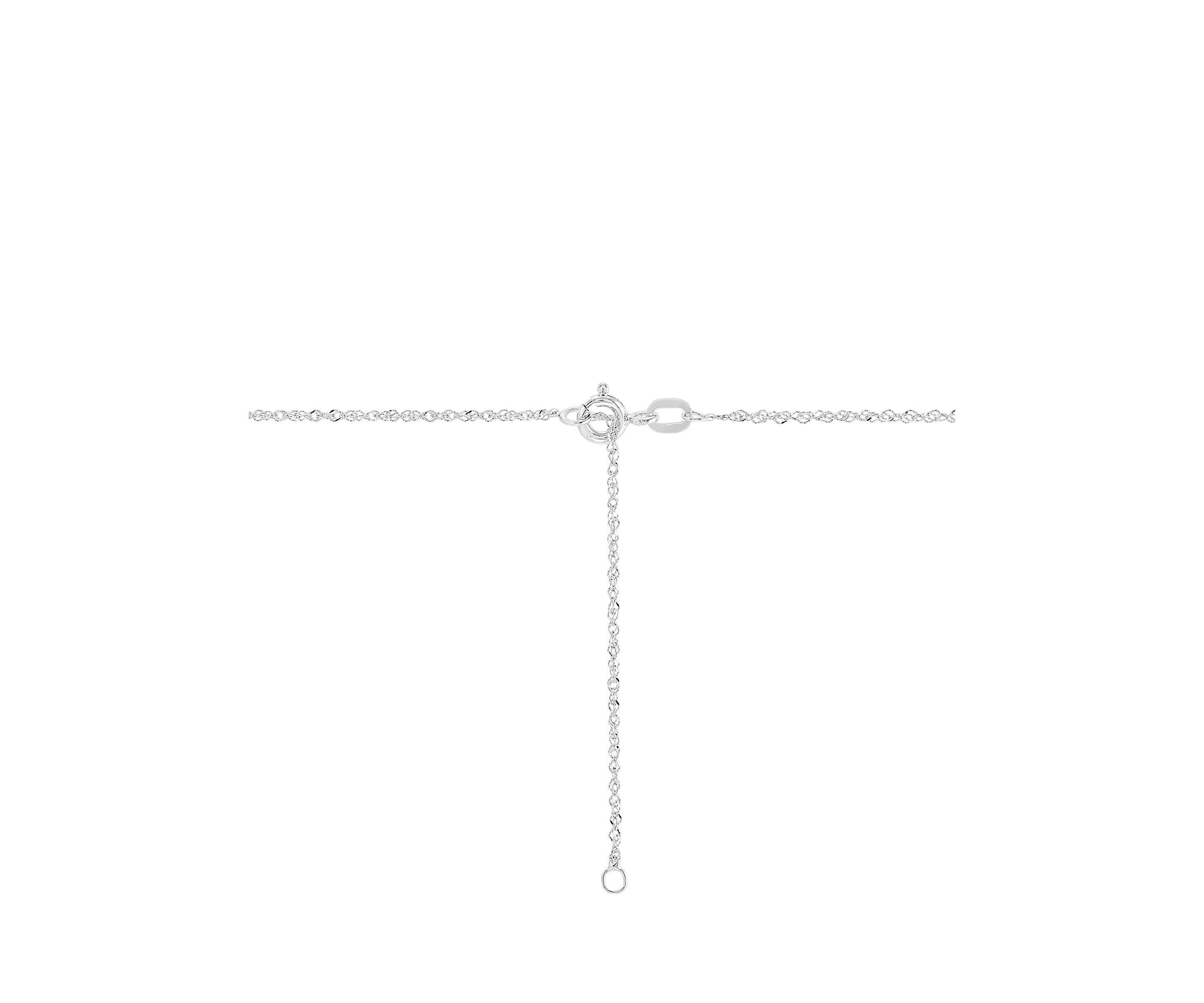2 ct. t.w. Lab Grown Diamond Cross Pendant Necklace with 18" Singapore Chain in 10K White Gold