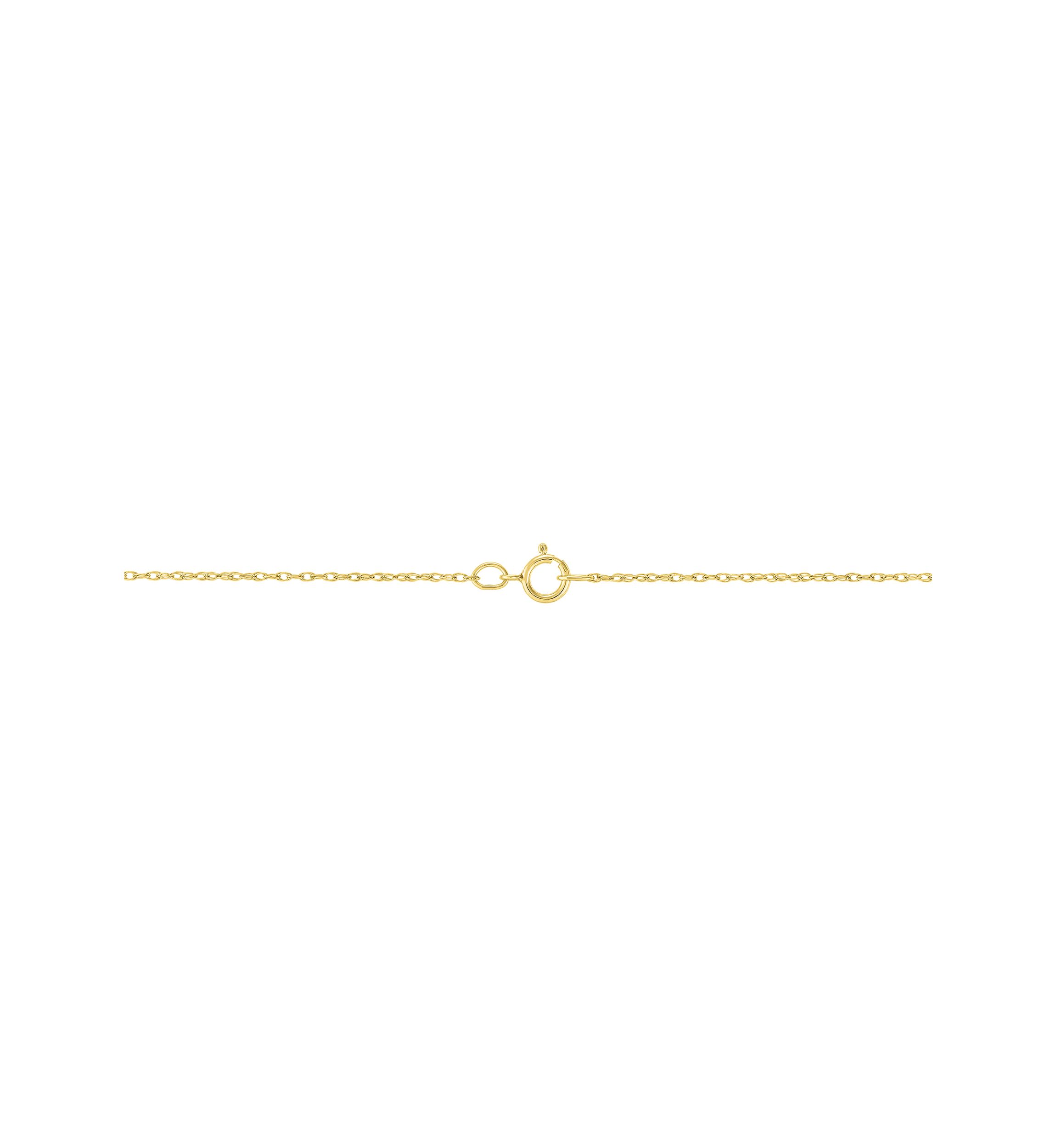 1/2 ct. t.w. Lab Grown Diamond Cross Pendant with 18" Singapore Chain Necklace in 10K Yellow Gold