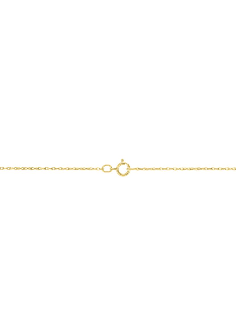1/2 ct. t.w. Lab Grown Diamond Cross Pendant with 18" Singapore Chain Necklace in 10K Yellow Gold