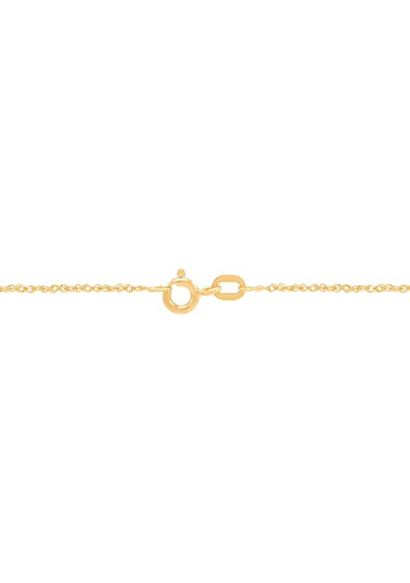 1 ct. t.w. Lab Grown Diamond Cross Pendant with 18" Rope Chain in 10K Yellow Gold