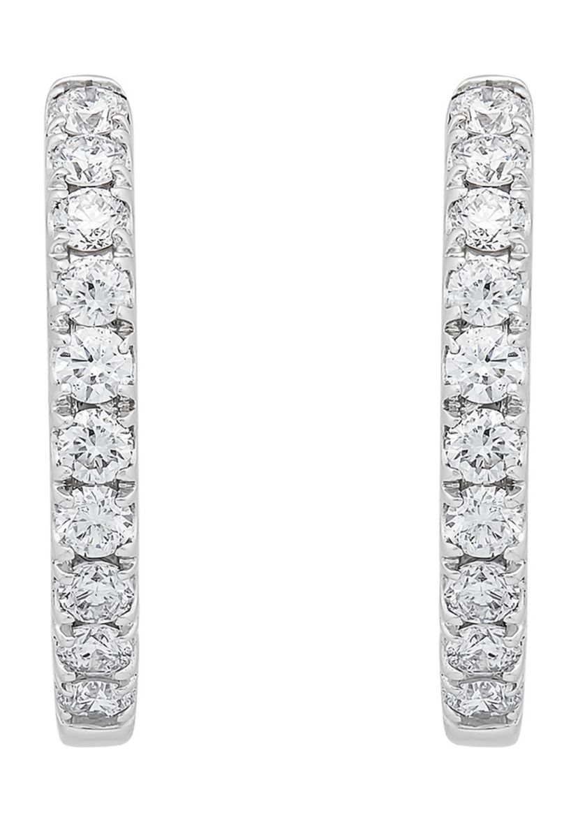 Grown With Love 1/2 ct. t.w. Lab Created Diamond Earrings in 10K White Gold