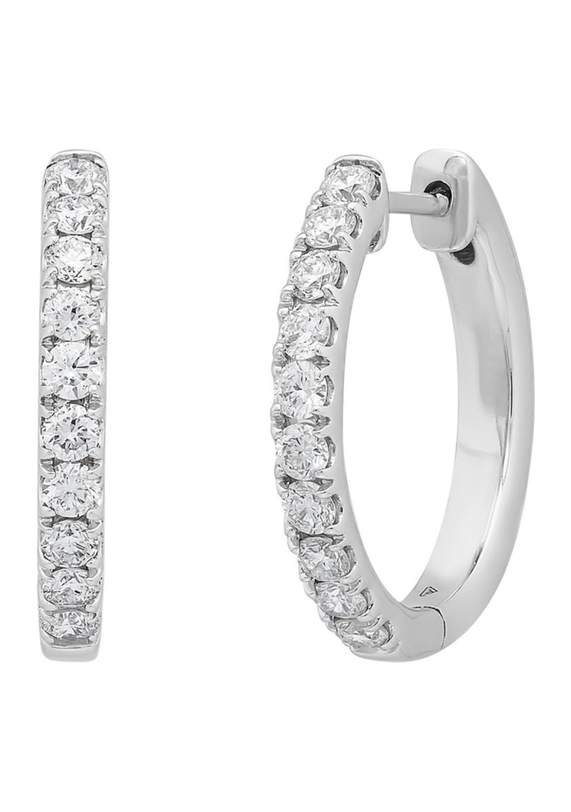 Grown With Love 1/2 ct. t.w. Lab Created Diamond Earrings in 10K White Gold