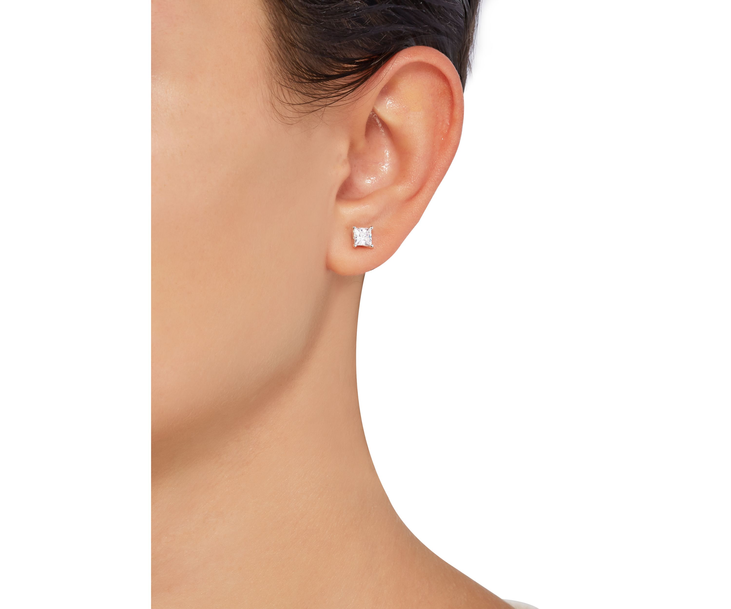 1 ct. t.w. Lab Created Diamond Stud Earrings in 14K White Gold