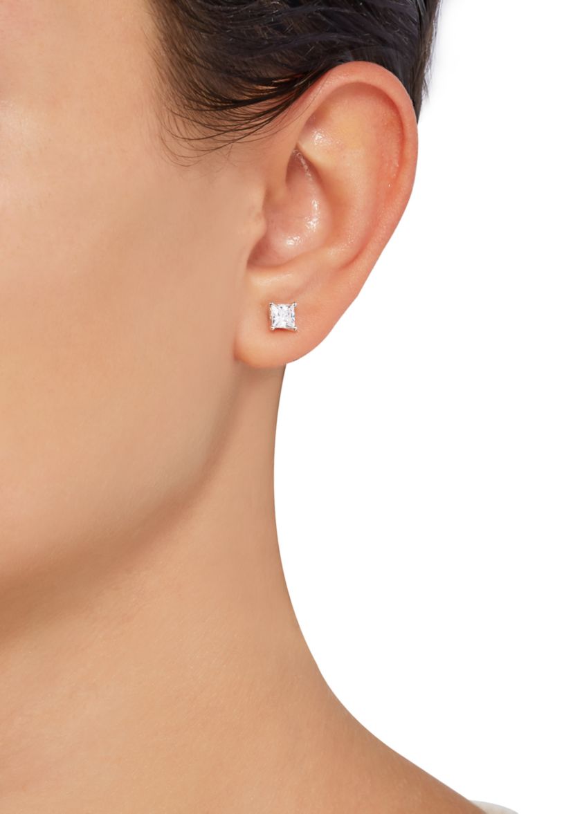 1 ct. t.w. Lab Created Diamond Stud Earrings in 14K White Gold