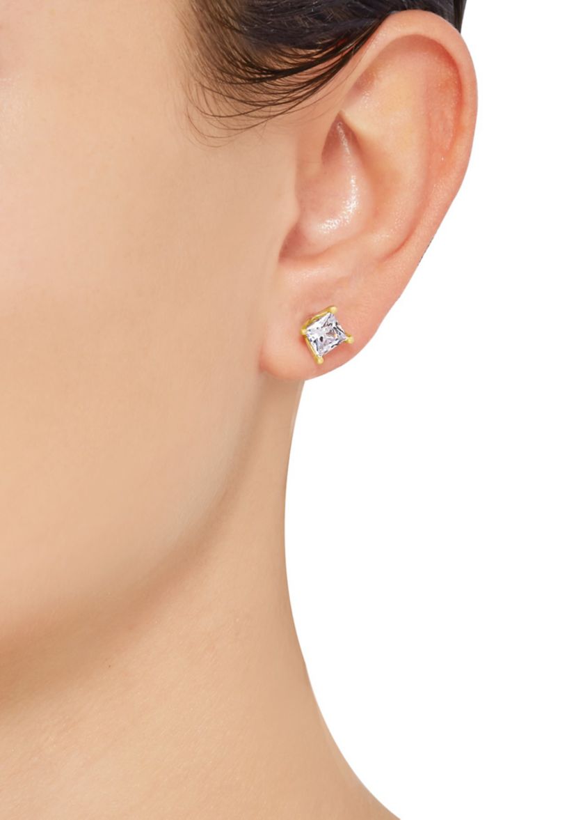 2 ct. t.w. Lab Created Diamond Stud Earrings in 14K Yellow Gold