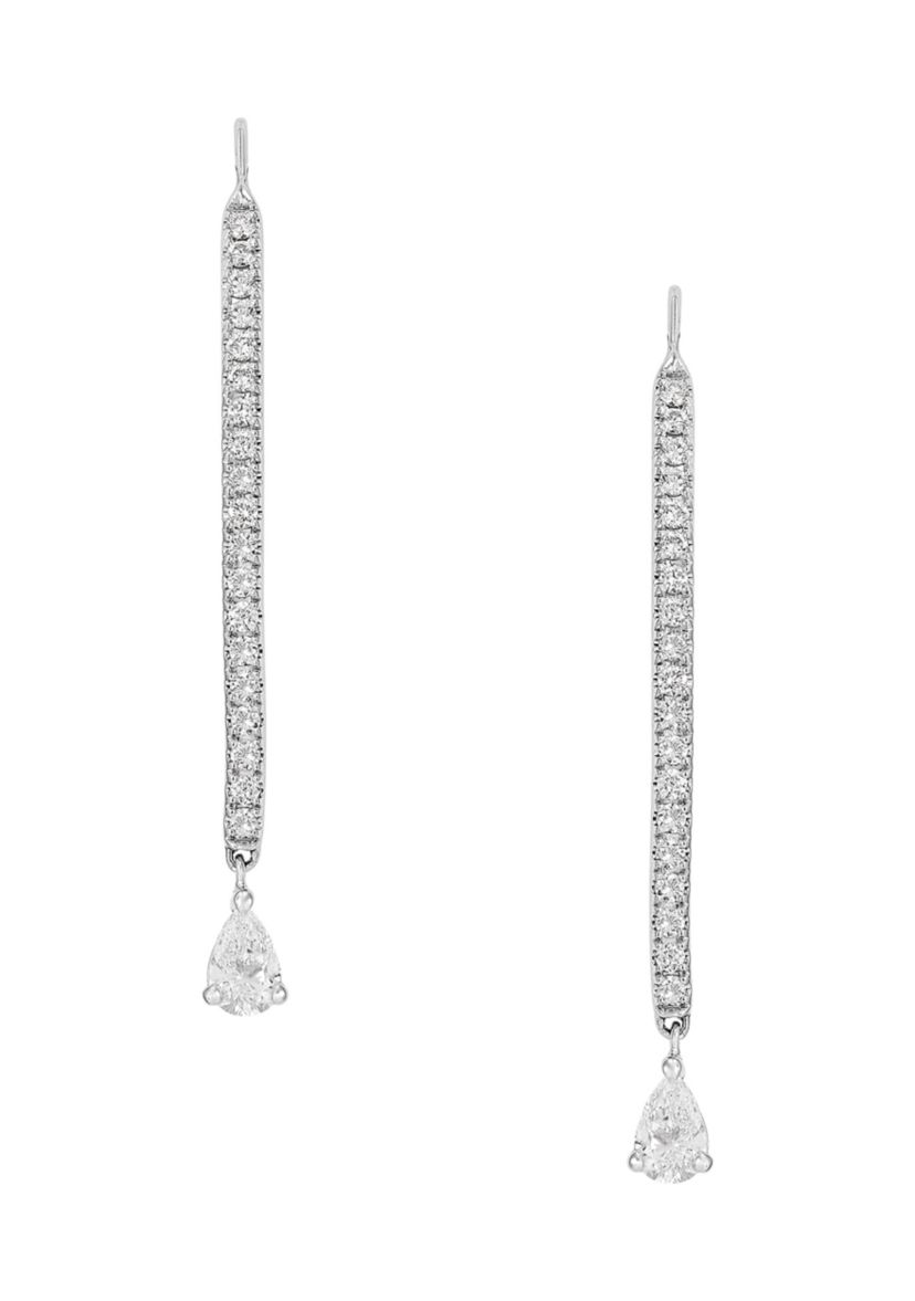 1.25 ct. t.w. Lab Grown Diamond Earrings in 10K White Gold