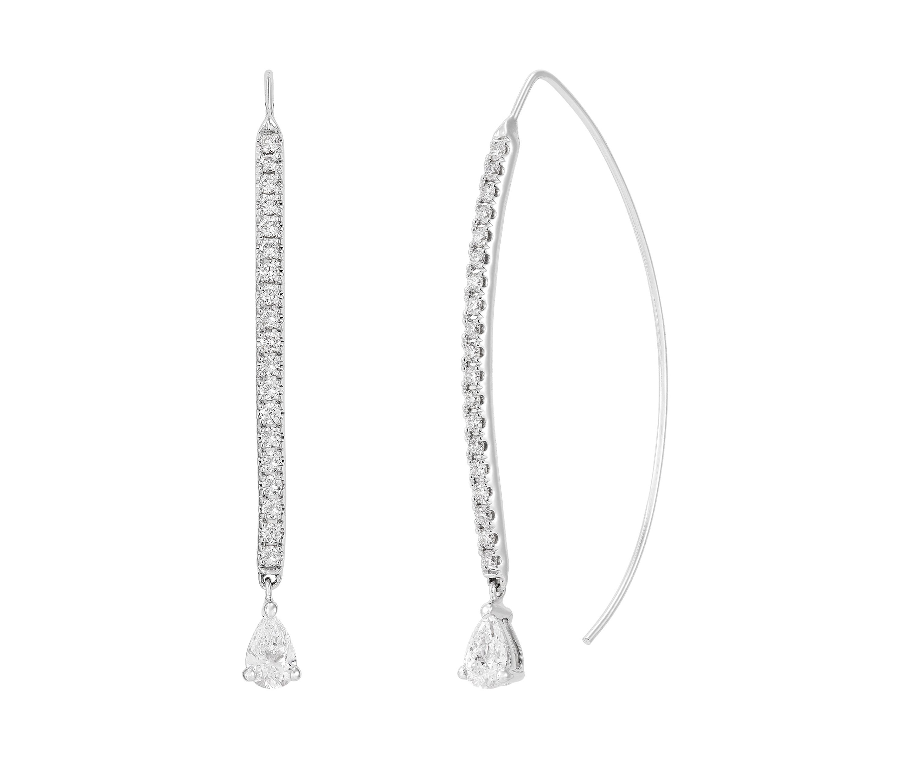 1.25 ct. t.w. Lab Grown Diamond Earrings in 10K White Gold