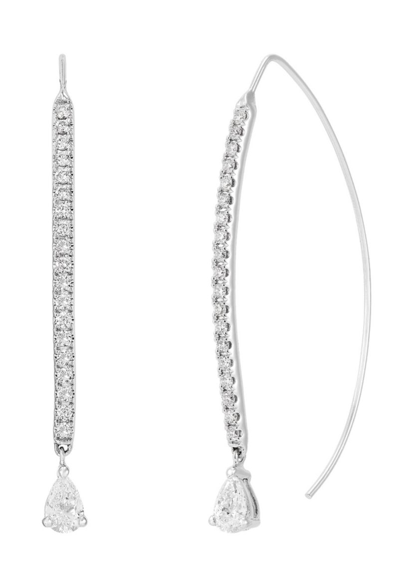 1.25 ct. t.w. Lab Grown Diamond Earrings in 10K White Gold