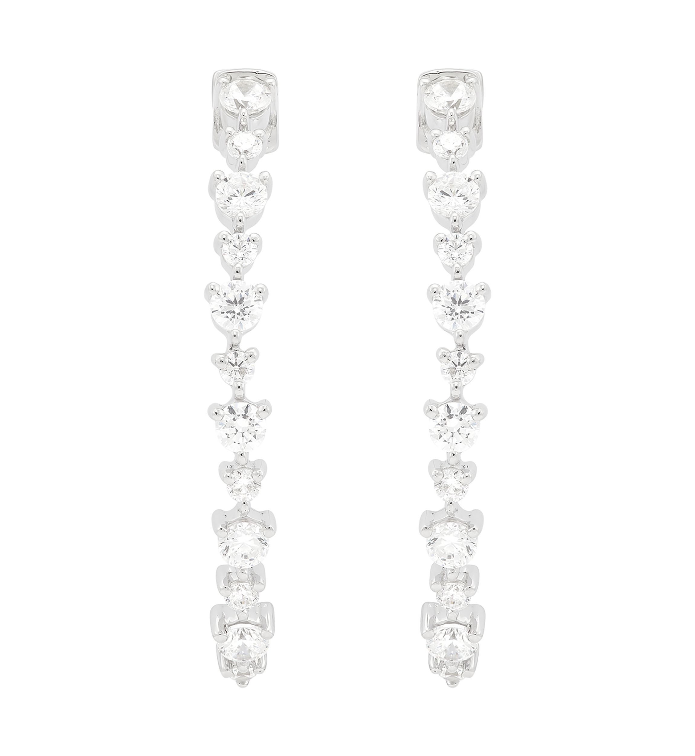 2 ct. t.w. Lab Created Diamond Earrings in 10K White Gold 