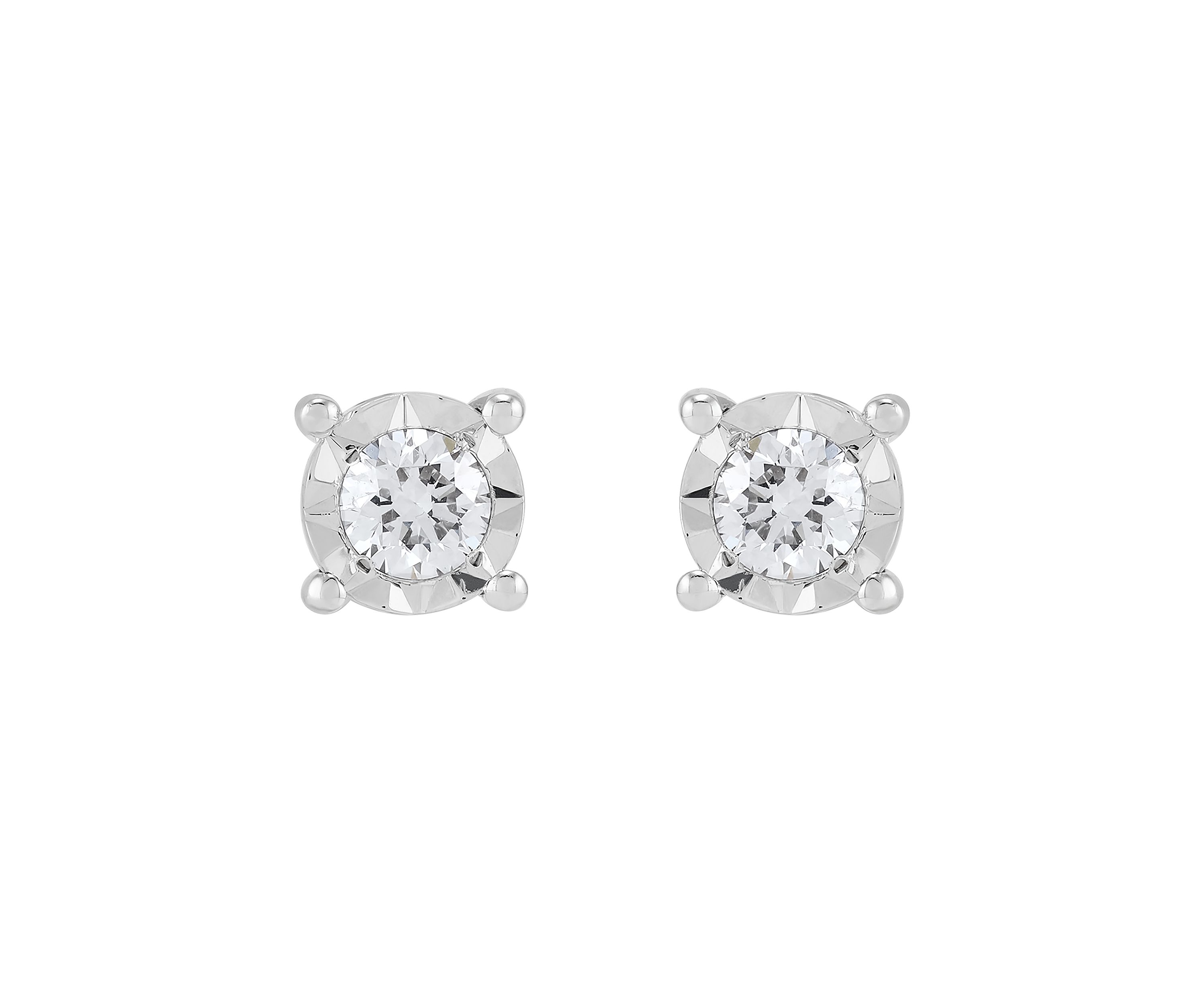 1/4 ct. t.w. Lab Grown Diamond Stud Earrings in Sterling Silver