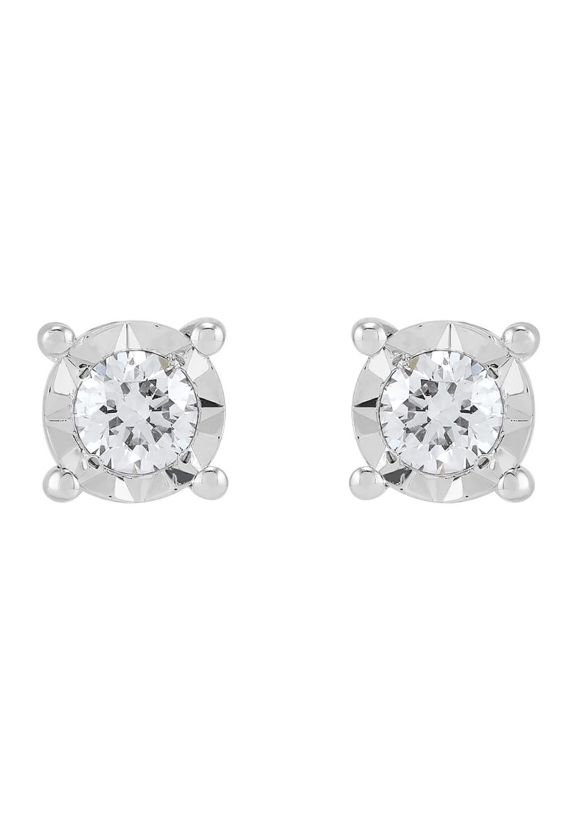 1/4 ct. t.w. Lab Grown Diamond Stud Earrings in Sterling Silver