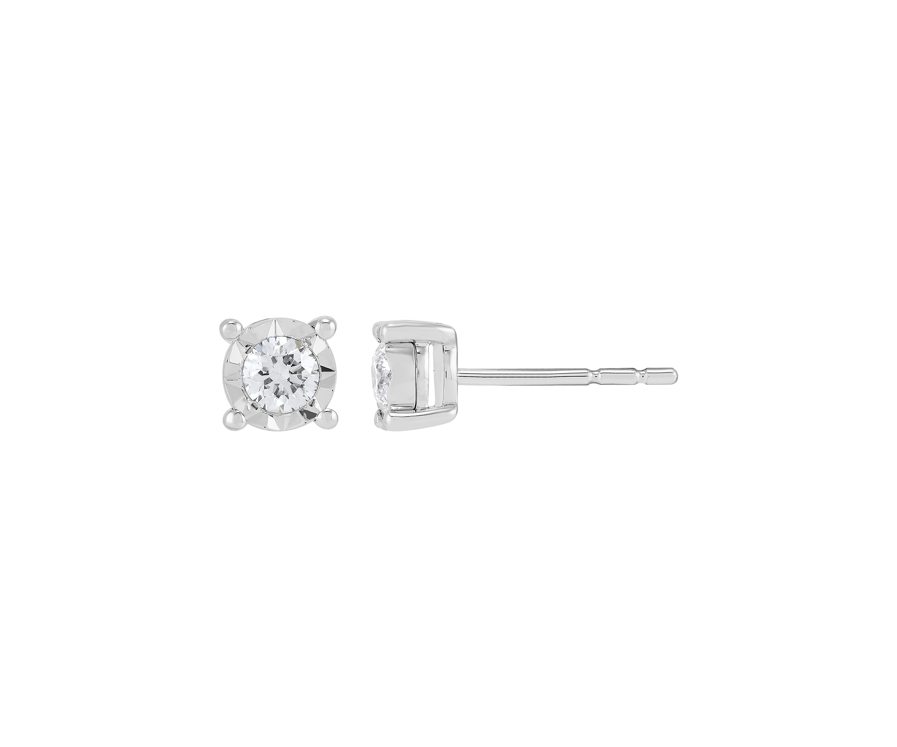 1/4 ct. t.w. Lab Grown Diamond Stud Earrings in Sterling Silver