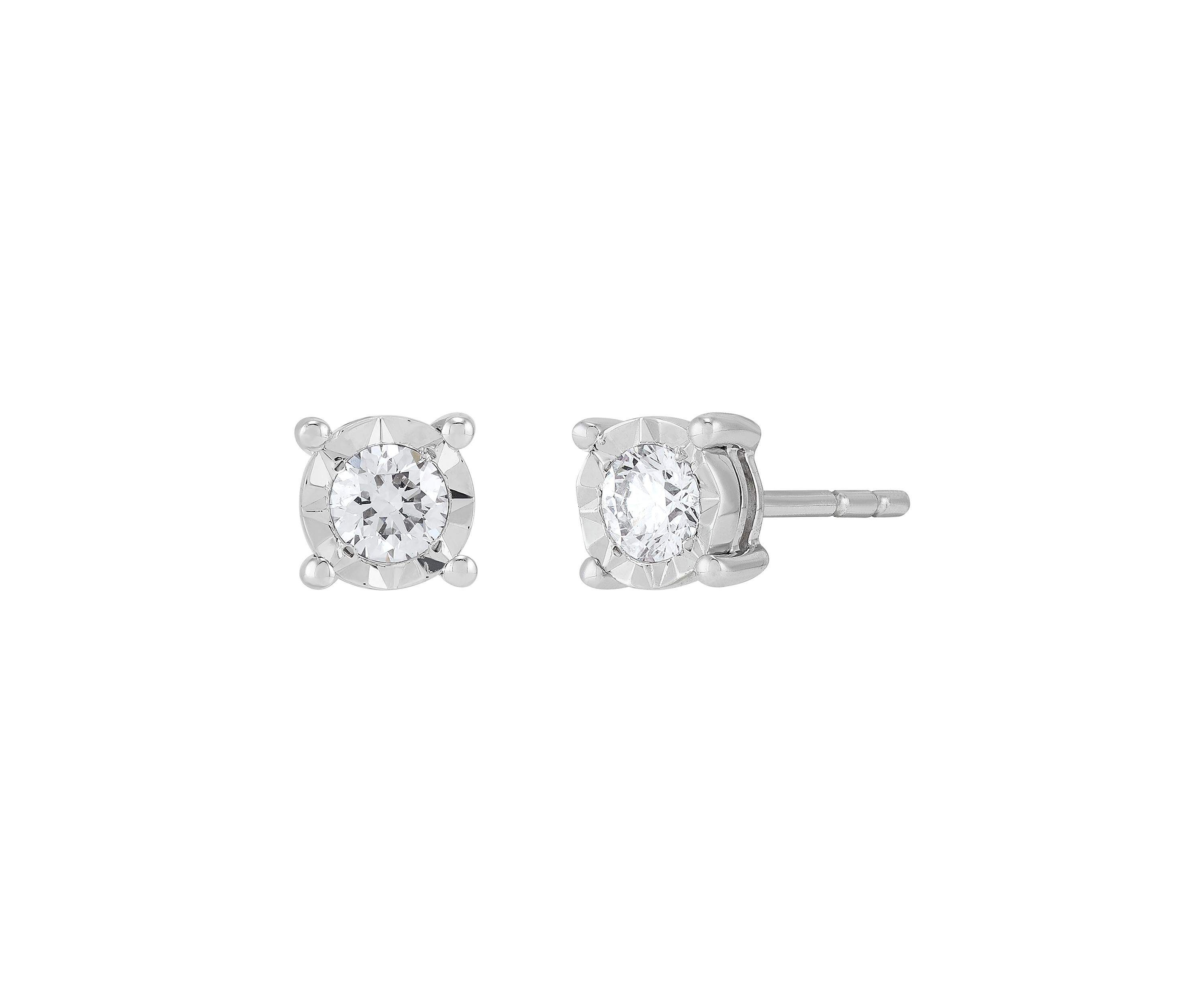 1/4 ct. t.w. Lab Grown Diamond Stud Earrings in Sterling Silver
