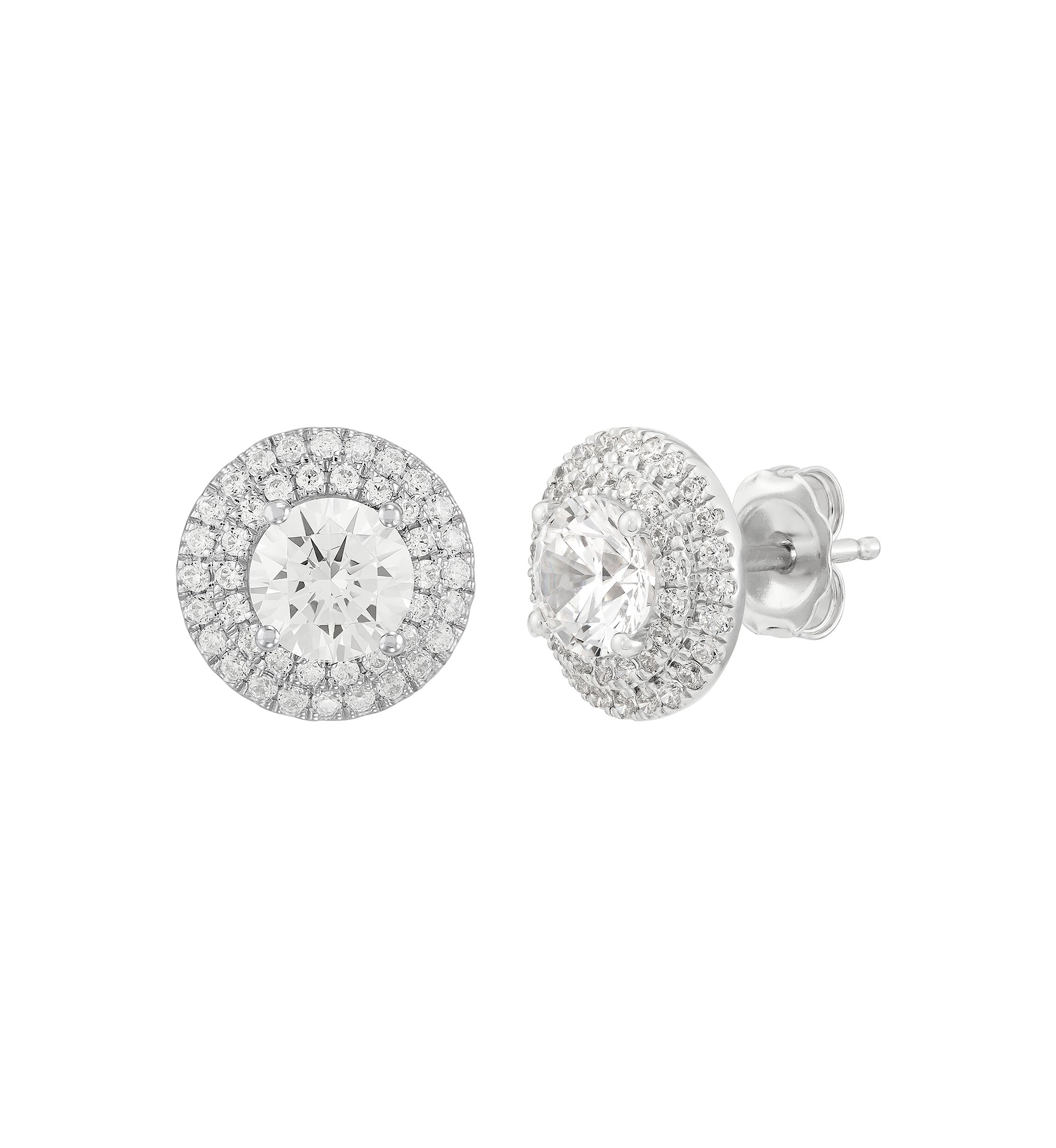 2 ct. t.w. Lab Grown Diamond Stud Earrings in 10K White Gold