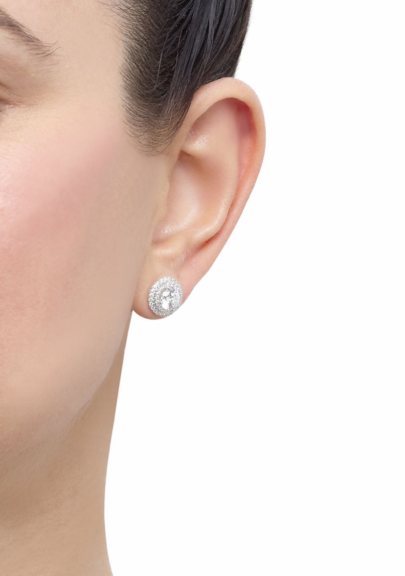 2 ct. t.w. Lab Grown Diamond Stud Earrings in 10K White Gold