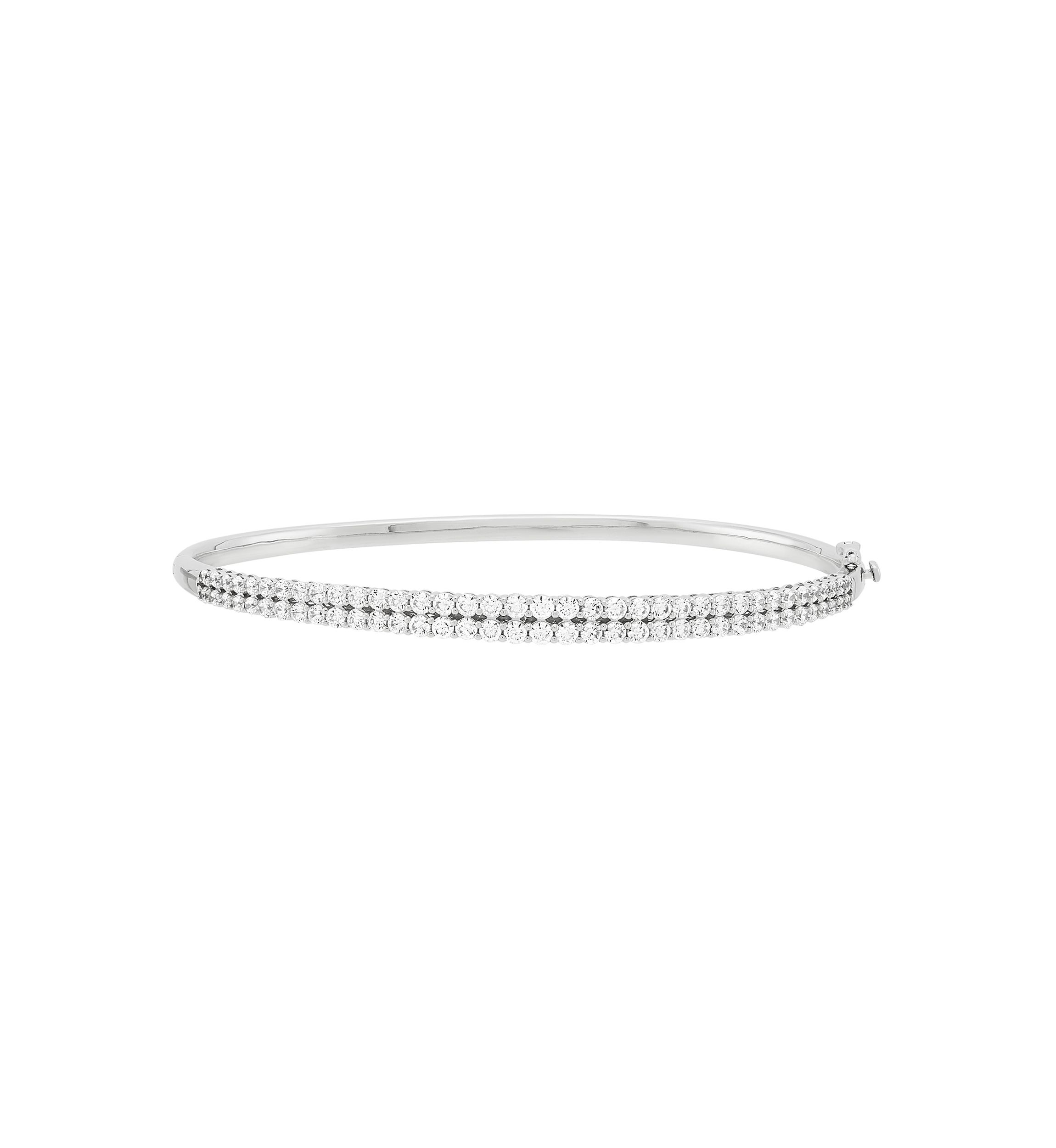 2 ct. t.w. Lab Grown Diamond Bangle in Sterling Silver