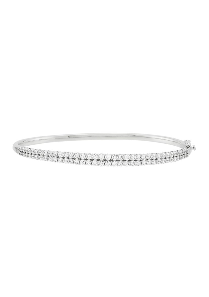 2 ct. t.w. Lab Grown Diamond Bangle in Sterling Silver