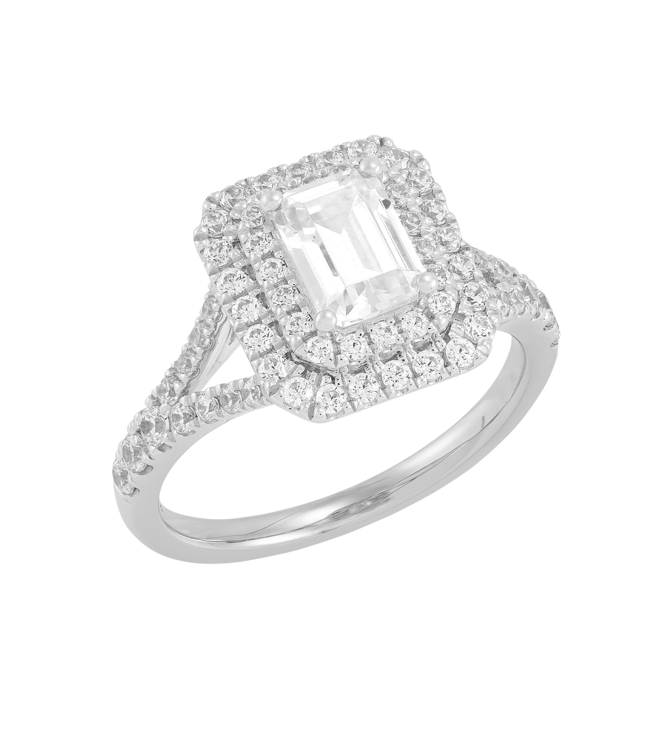 Lab Created 2 ct. t.w. Lab Diamond Ring in 14K White Gold