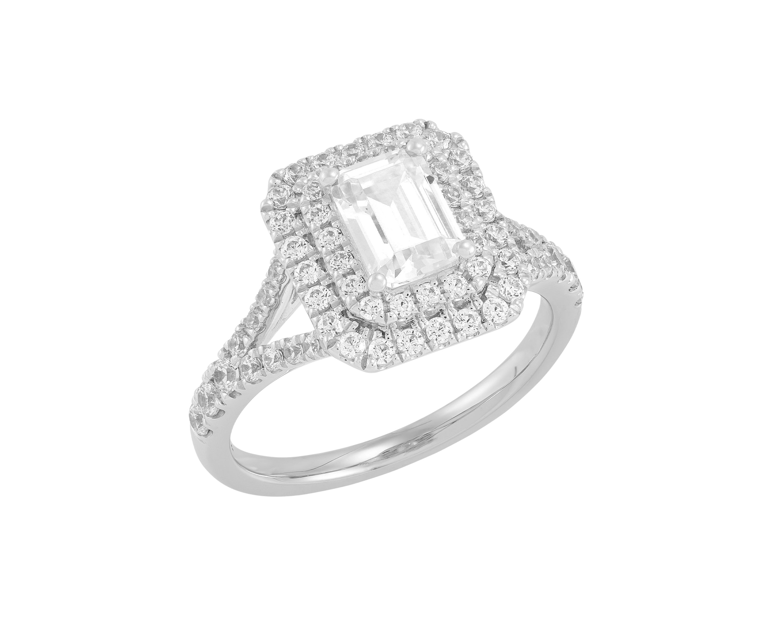 Lab Created 2 ct. t.w. Lab Diamond Ring in 14K White Gold