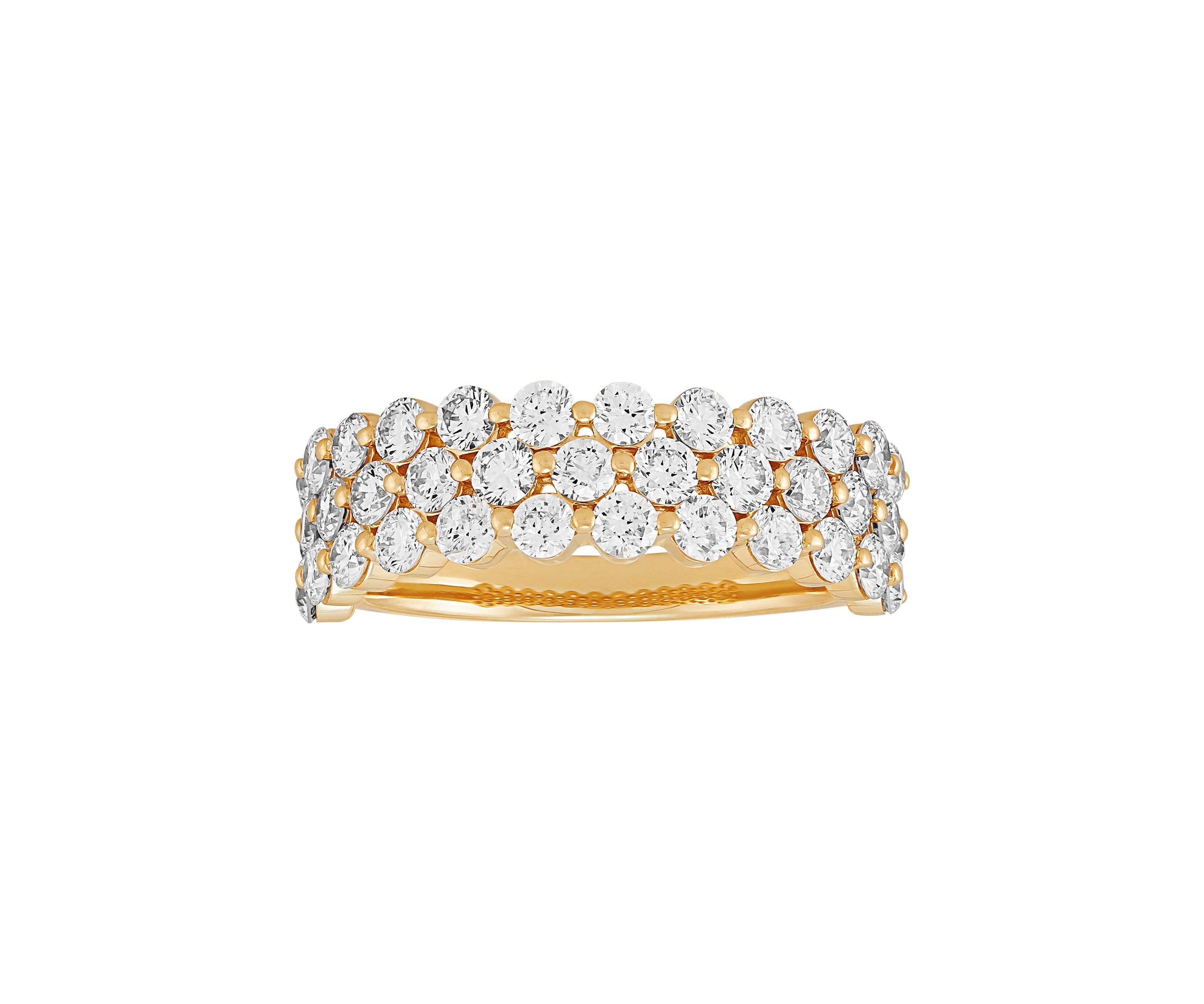 2 ct. t.w. Lab Grown Diamond  Wedding Band Ring in 10K Yellow Gold