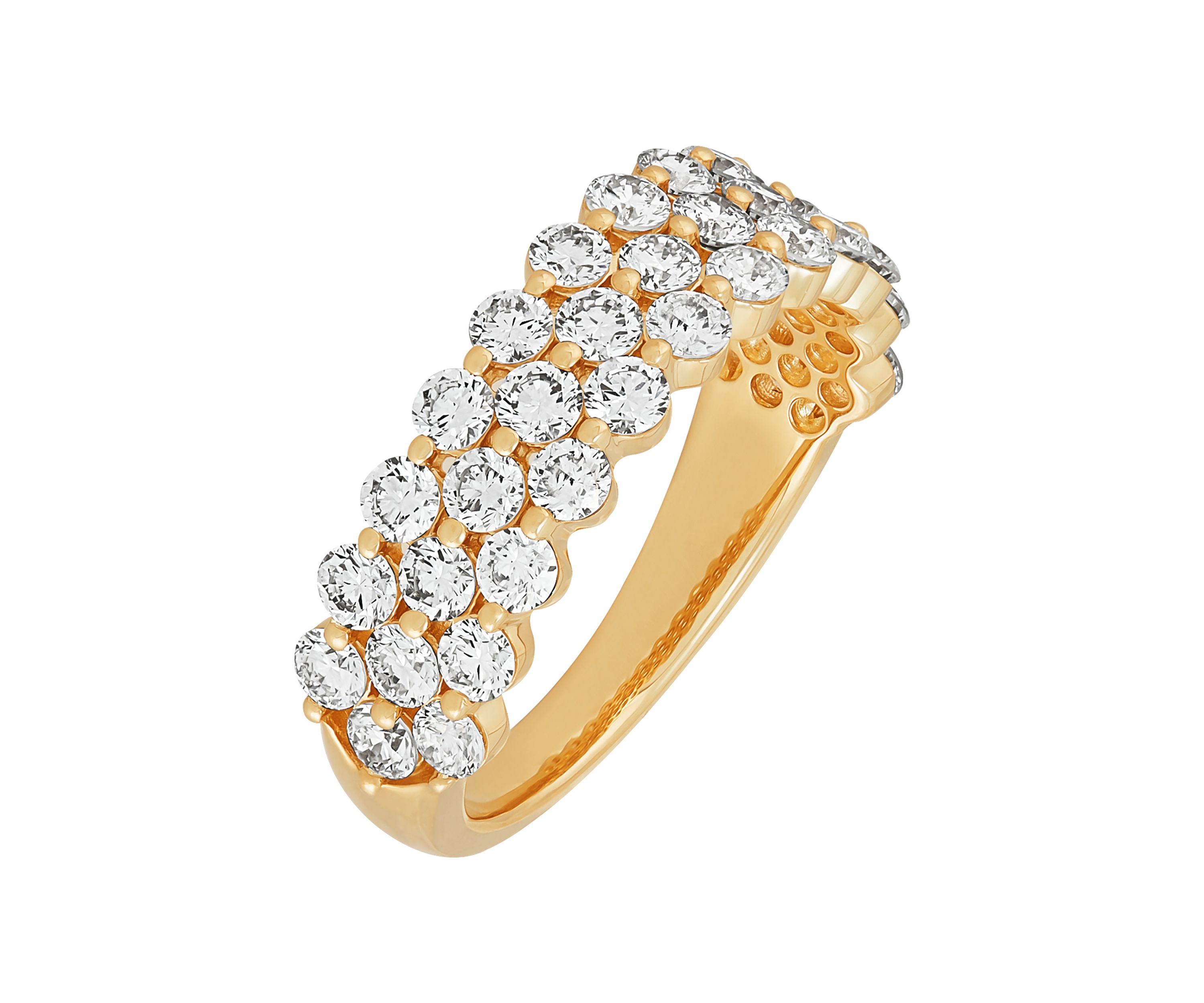 2 ct. t.w. Lab Grown Diamond  Wedding Band Ring in 10K Yellow Gold