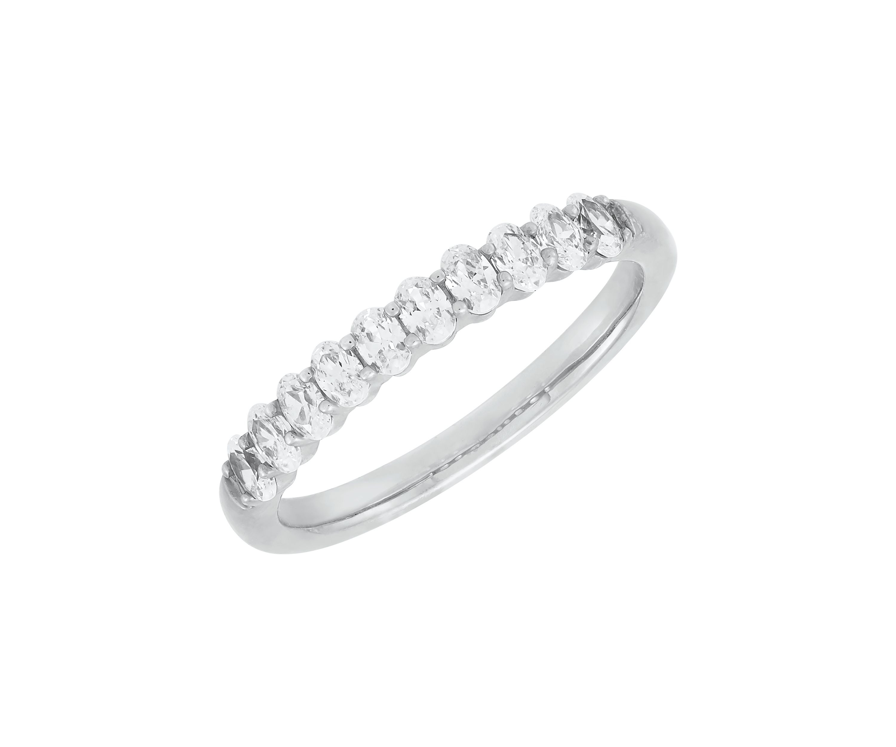  1/2 ct. t.w. Lab Grown Diamond Band Ring in 10K White Gold