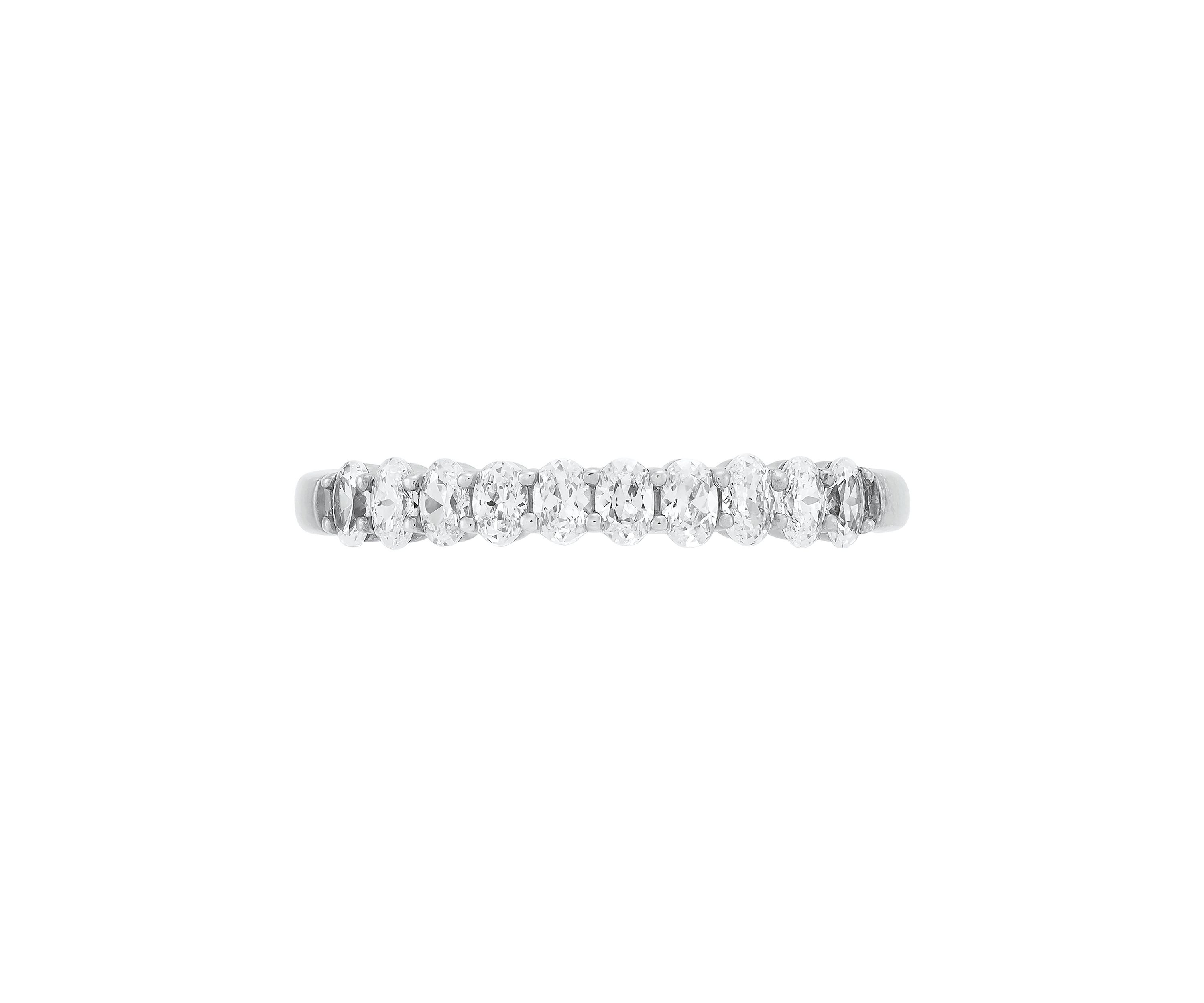  1/2 ct. t.w. Lab Grown Diamond Band Ring in 10K White Gold