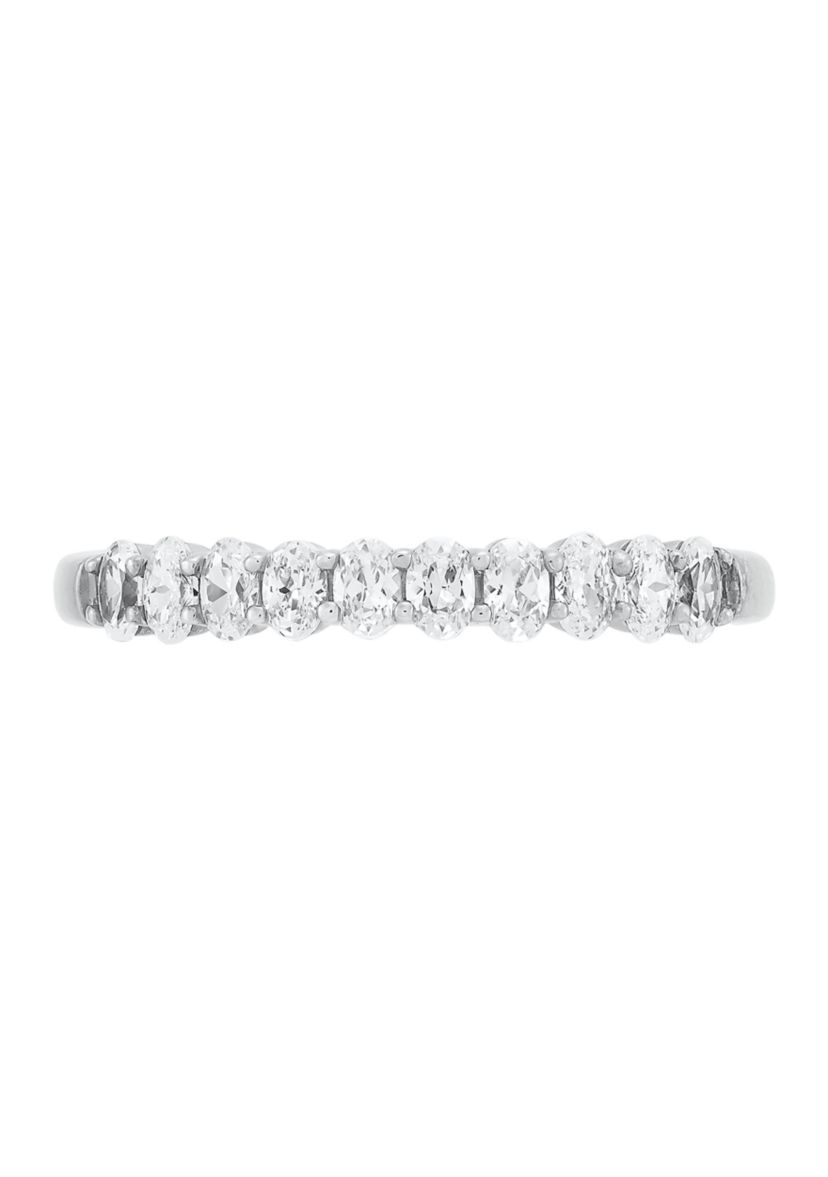  1/2 ct. t.w. Lab Grown Diamond Band Ring in 10K White Gold