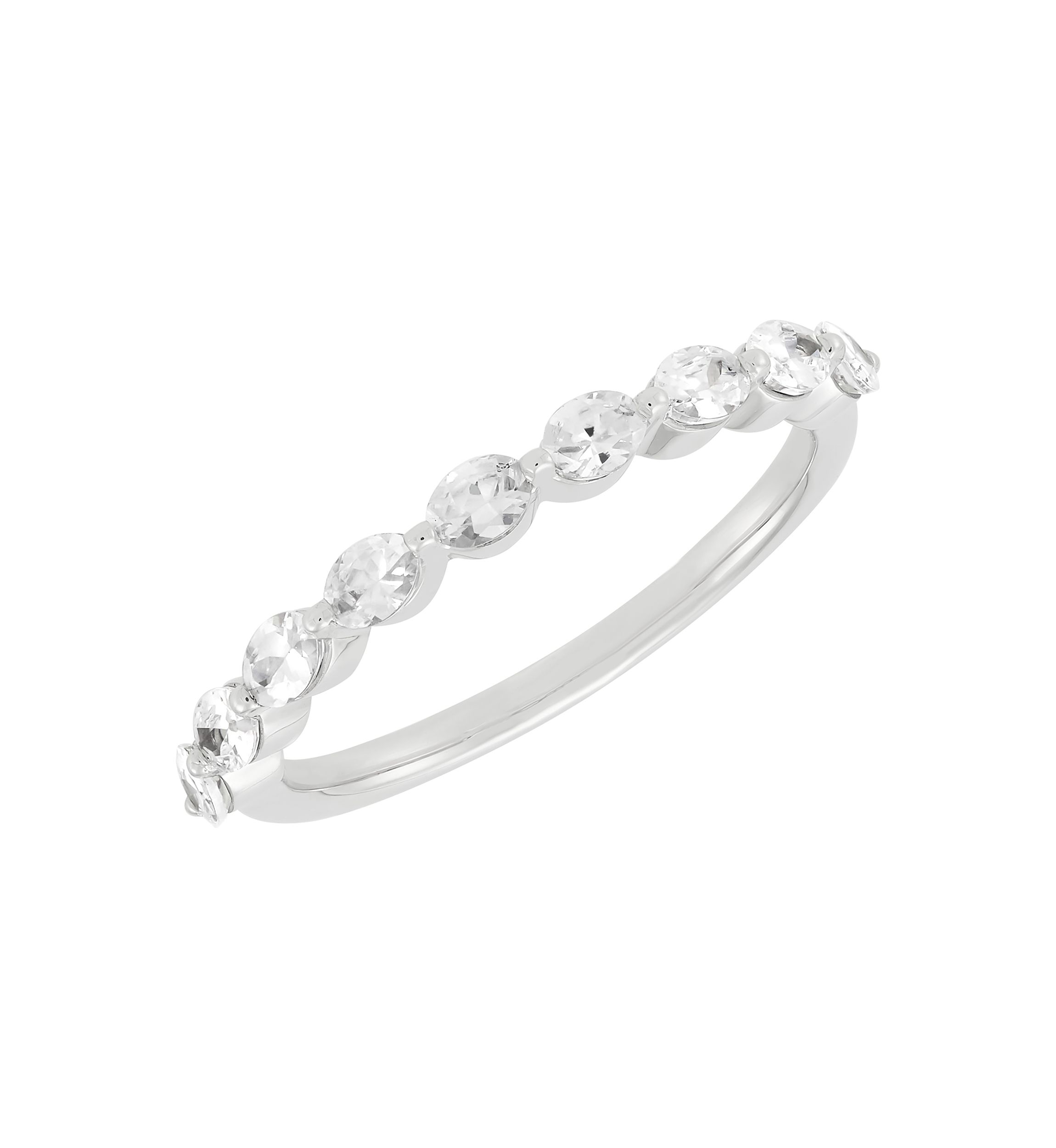 1/2 ct. t.w. Lab Grown Diamond Band Ring in 10K White Gold