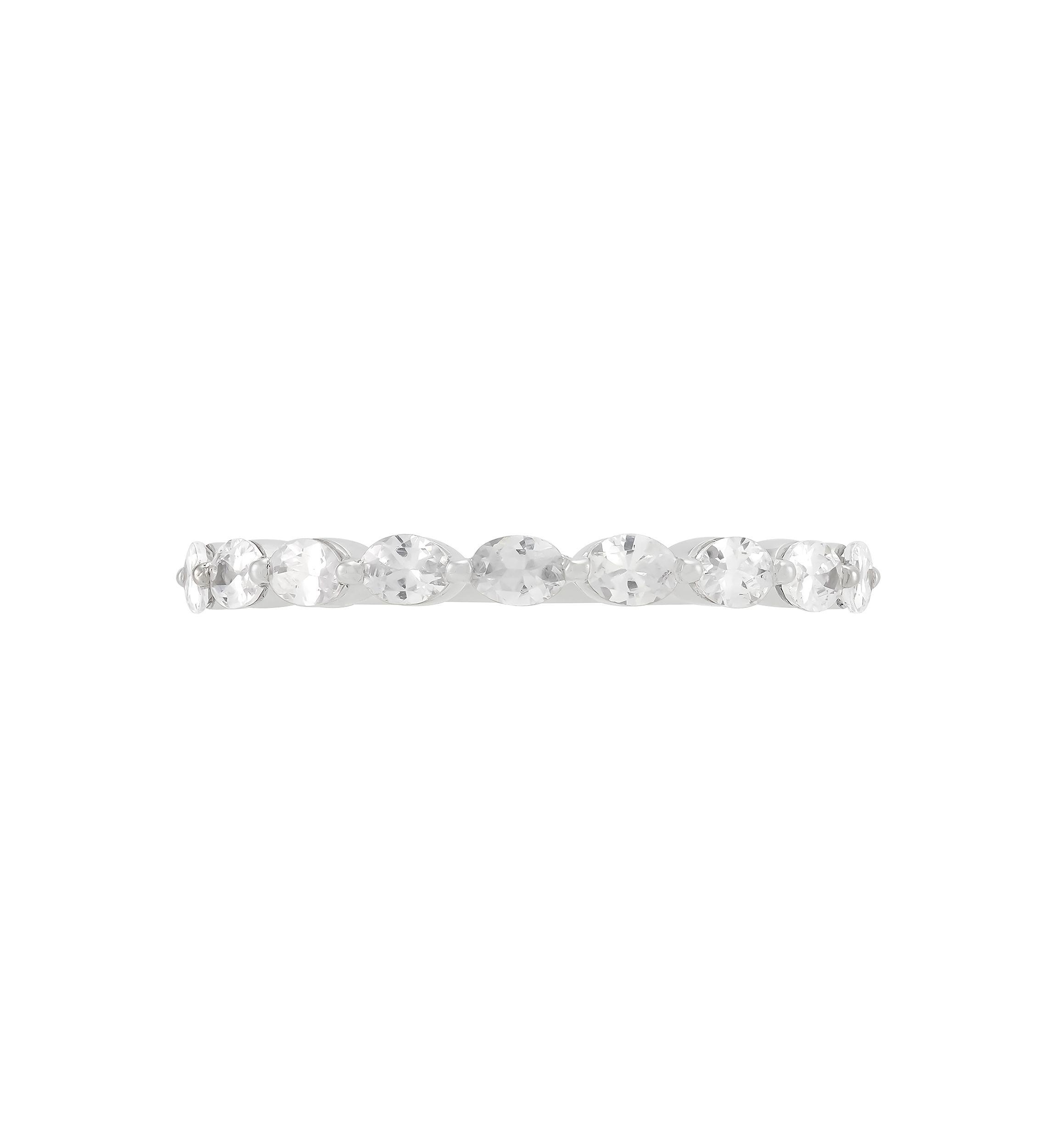 1/2 ct. t.w. Lab Grown Diamond Band Ring in 10K White Gold
